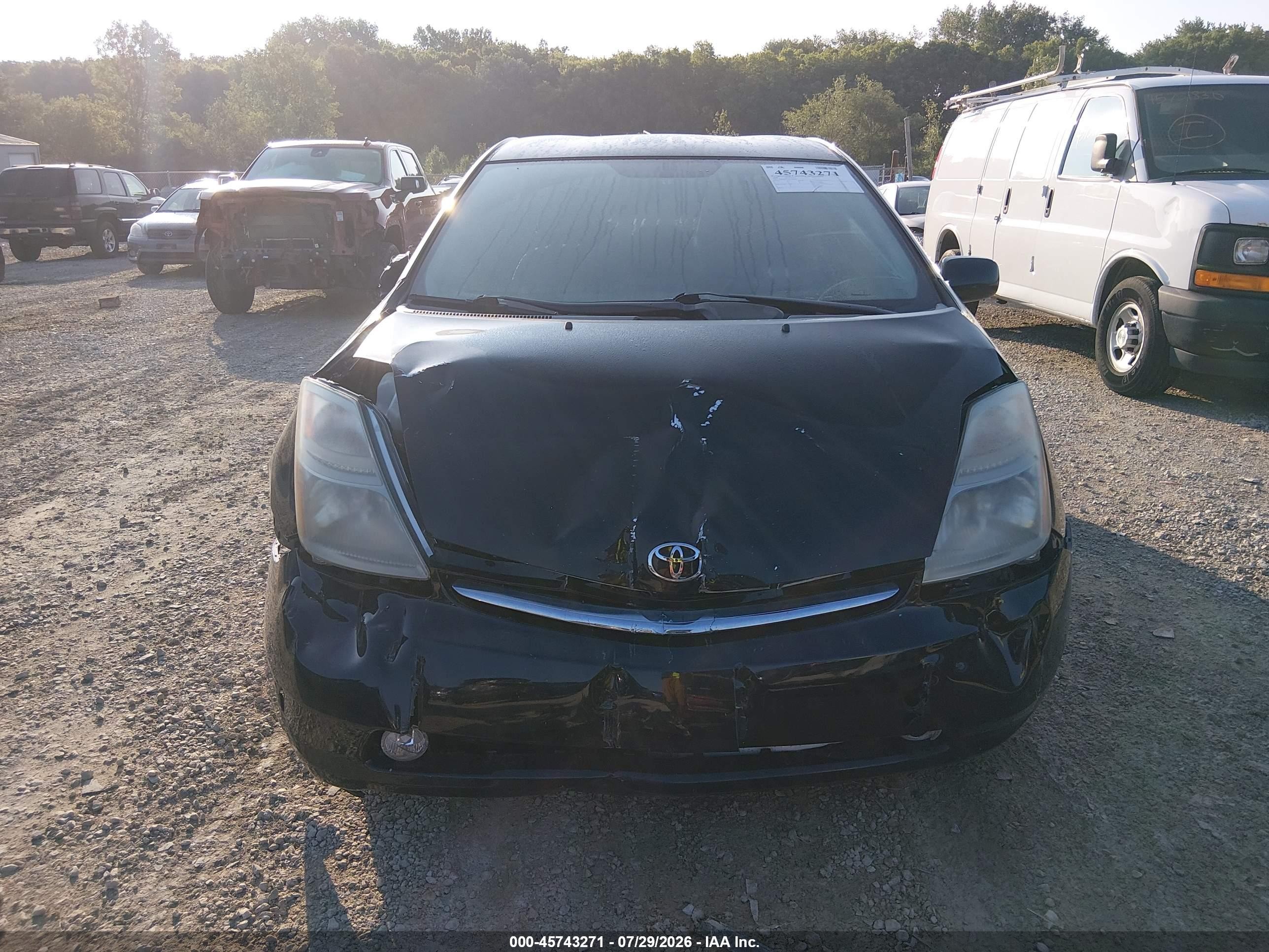 2008 Toyota Prius Touring Black vin: JTDKB20U487740784