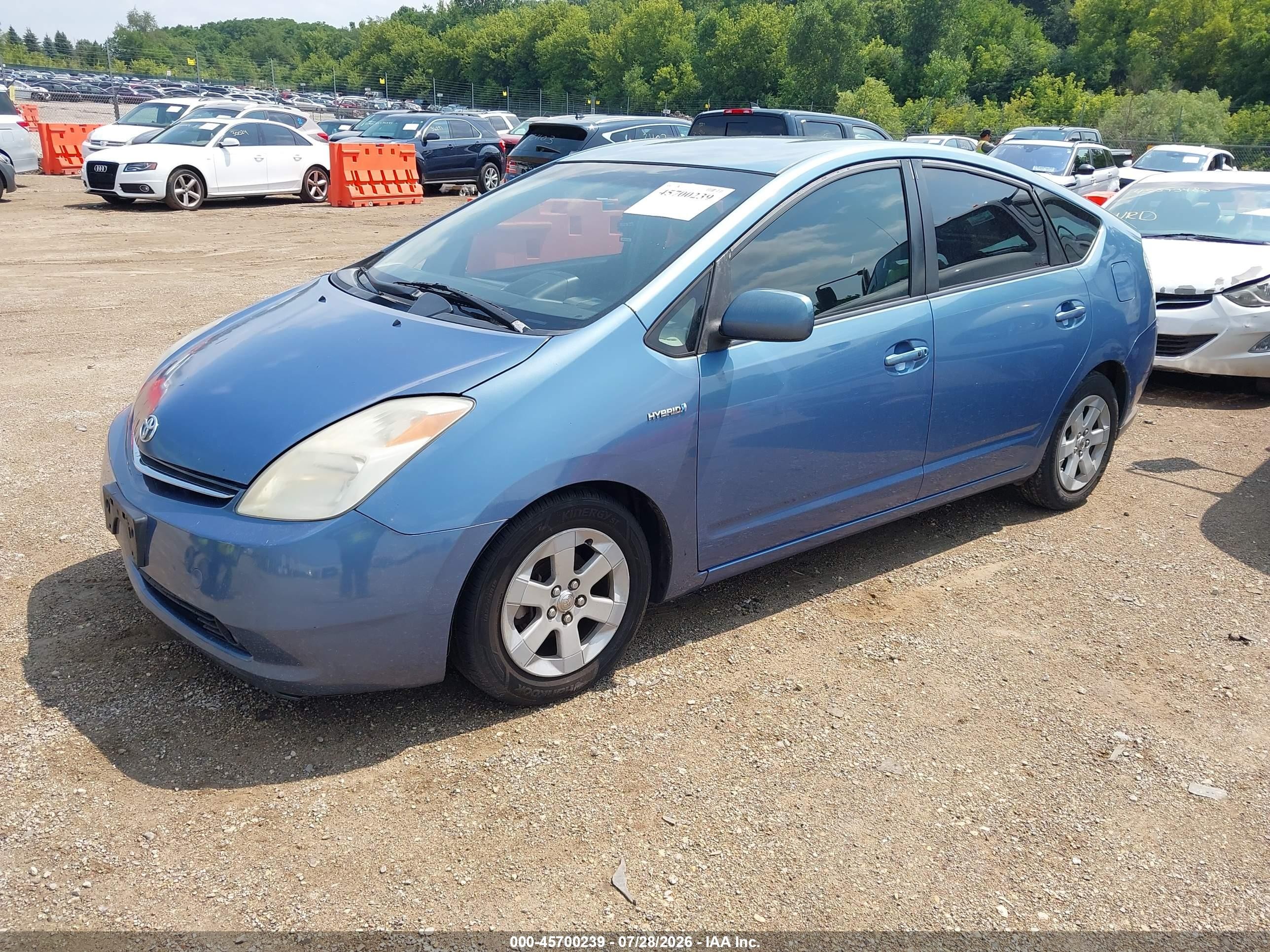 2008 Toyota Prius   Blue vin: JTDKB20U487747251