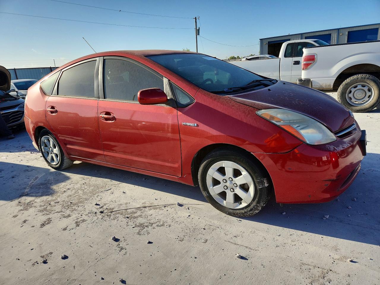 2008 Toyota Prius Base Red vin: JTDKB20U487748688