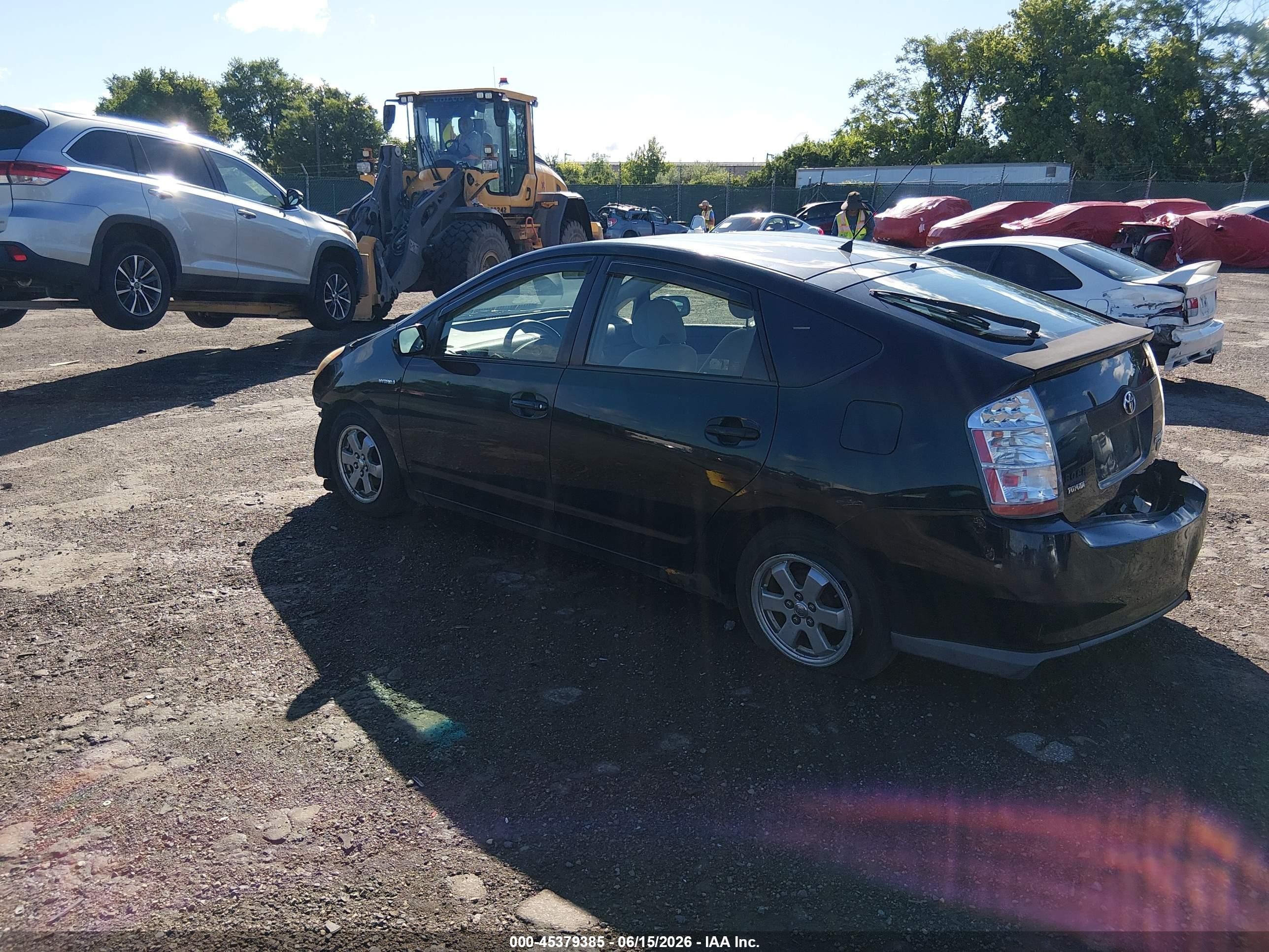 2008 Toyota Prius Black vin: JTDKB20U487752885