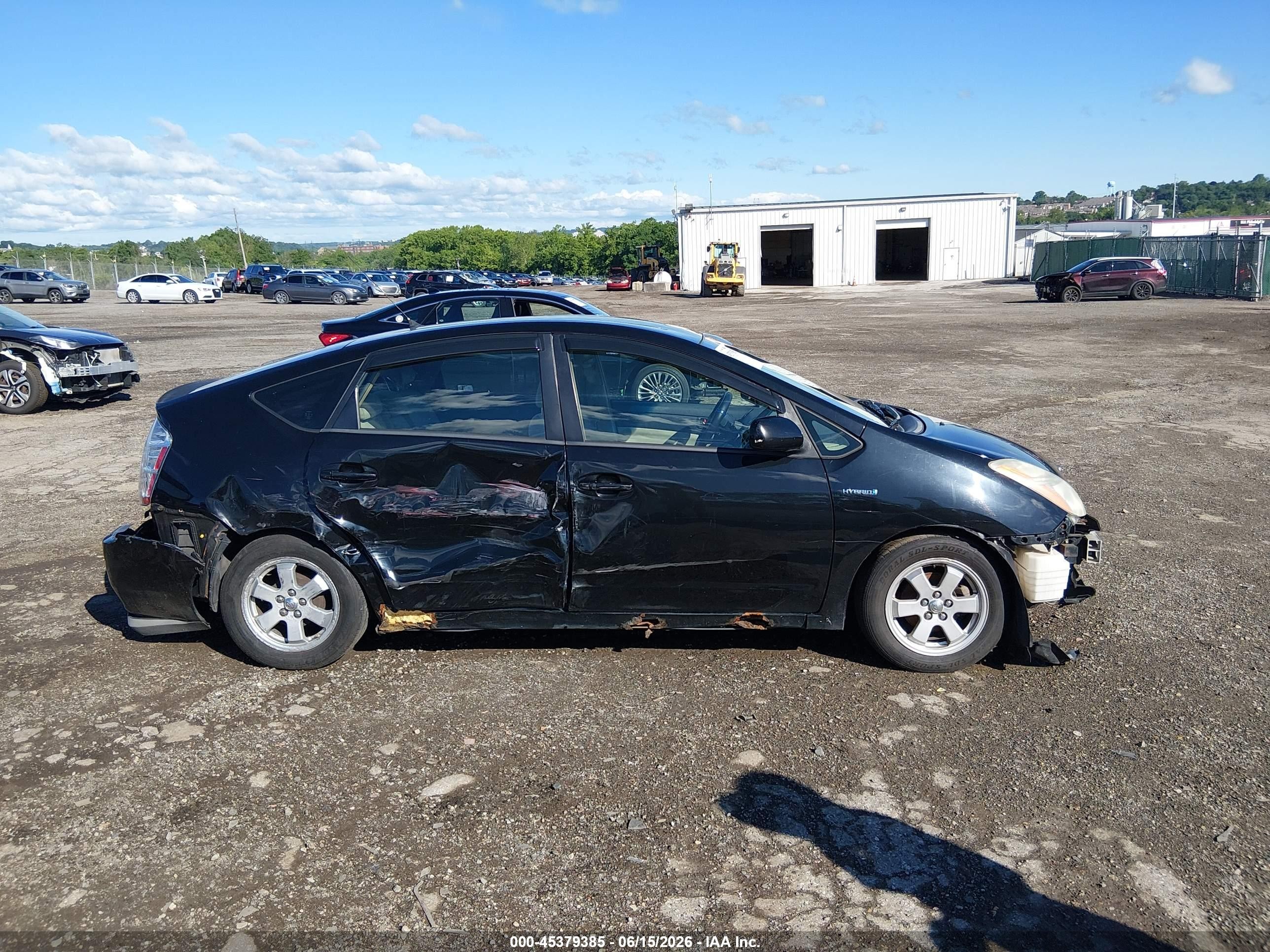 2008 Toyota Prius Black vin: JTDKB20U487752885