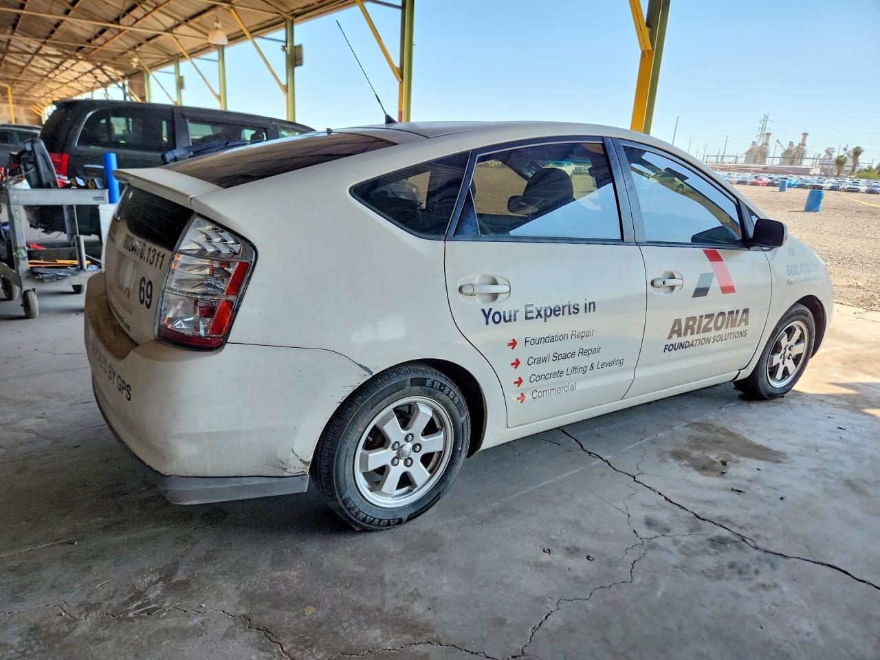 2008 Toyota Prius Base White vin: JTDKB20U487765040