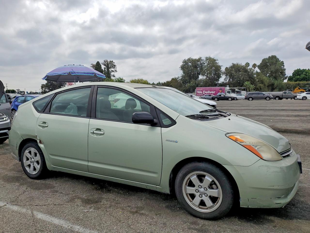 2008 Toyota Prius Base Green vin: JTDKB20U487765149