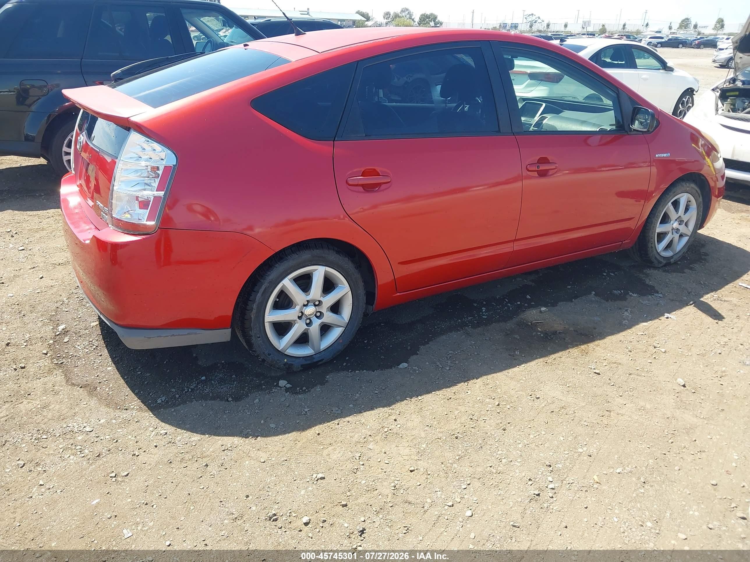2009 Toyota Prius Touring Red vin: JTDKB20U493465278