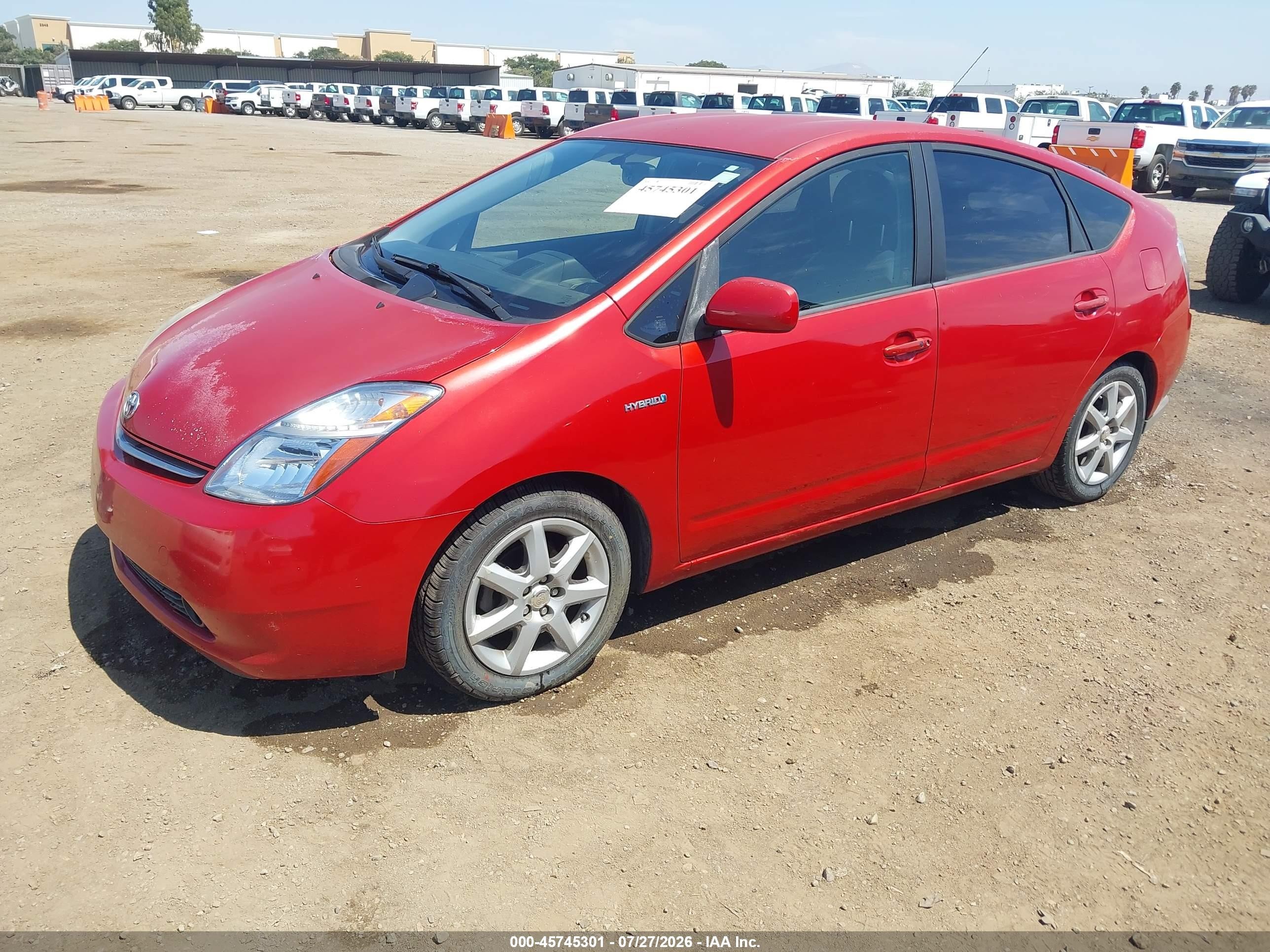 2009 Toyota Prius Touring Red vin: JTDKB20U493465278