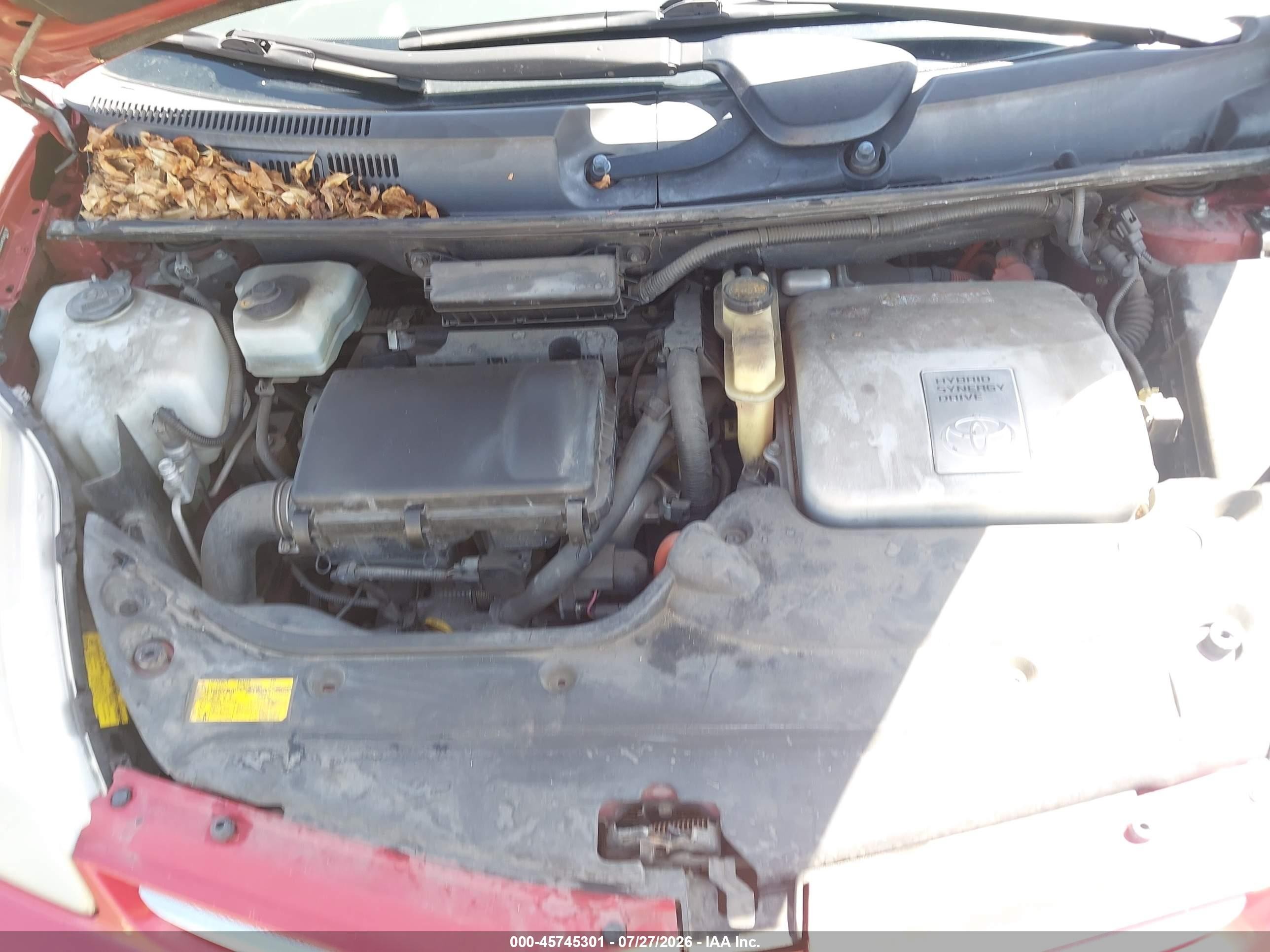 2009 Toyota Prius Touring Red vin: JTDKB20U493465278