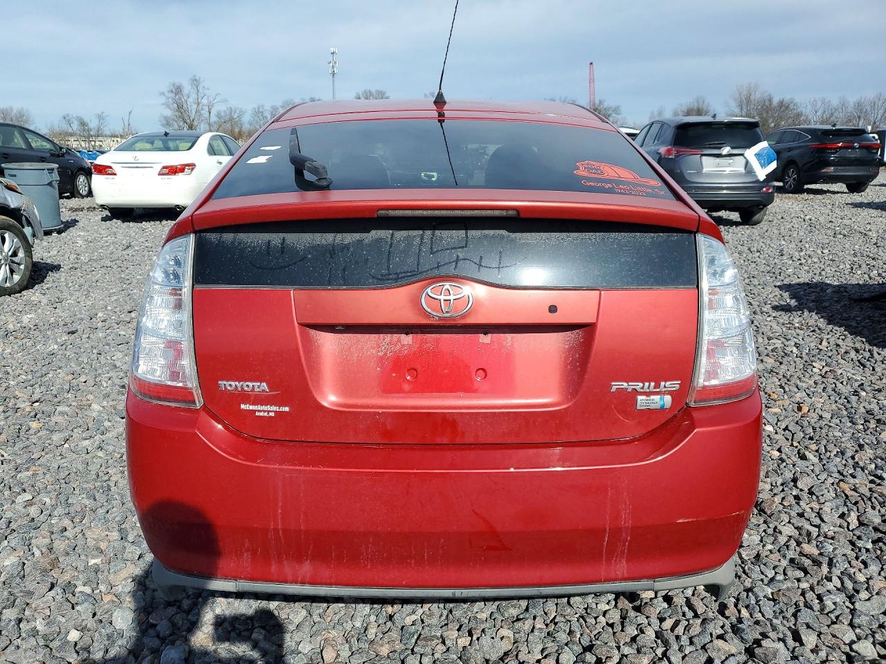 2009 Toyota Prius Red vin: JTDKB20U493521574
