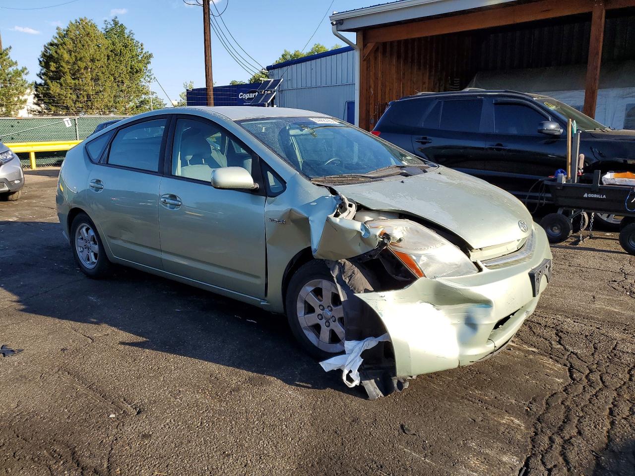 2009 Toyota Prius Base Зеленый vin: JTDKB20U493522868