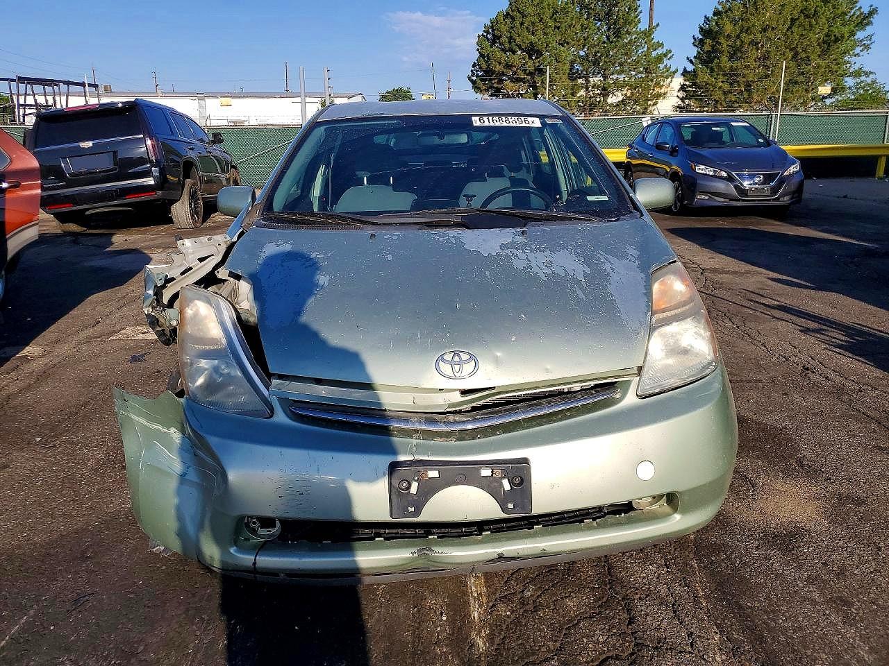 2009 Toyota Prius Base Зеленый vin: JTDKB20U493522868