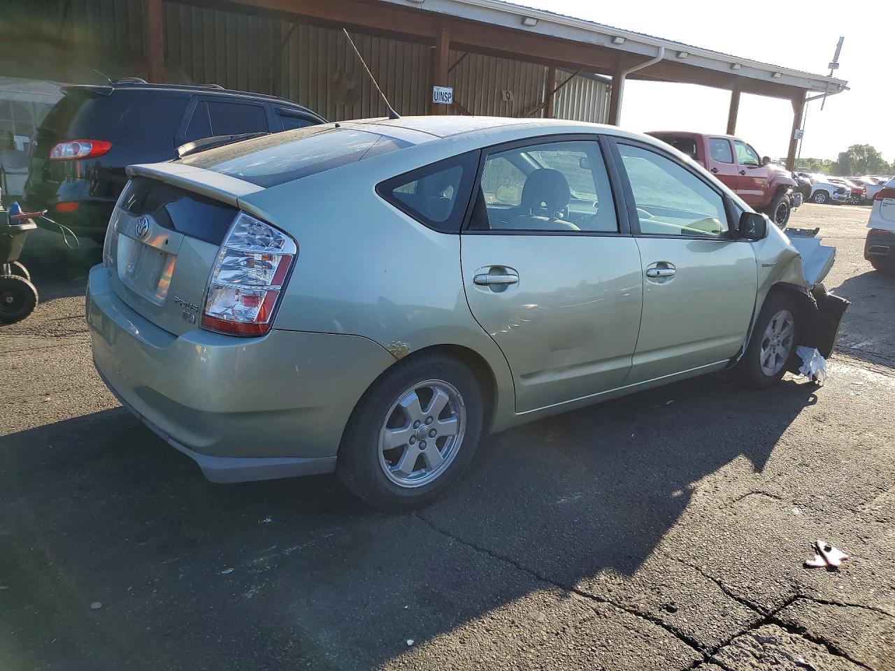 2009 Toyota Prius Base Зеленый vin: JTDKB20U493522868