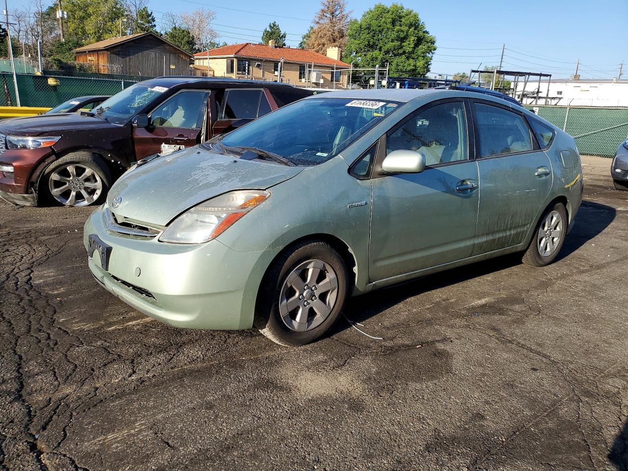 2009 Toyota Prius Base Зеленый vin: JTDKB20U493522868