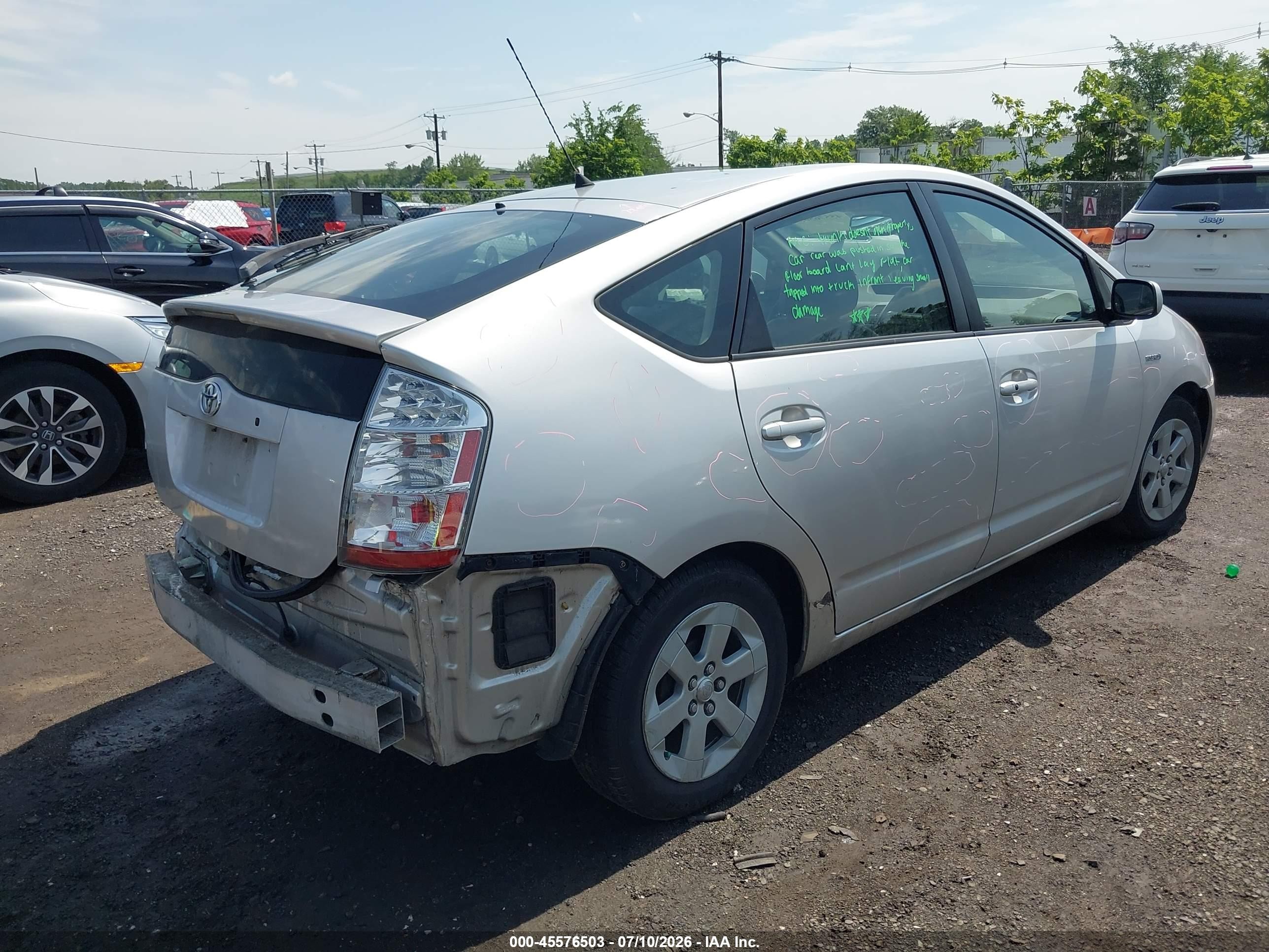 2009 Toyota Prius   Silver vin: JTDKB20U493525513