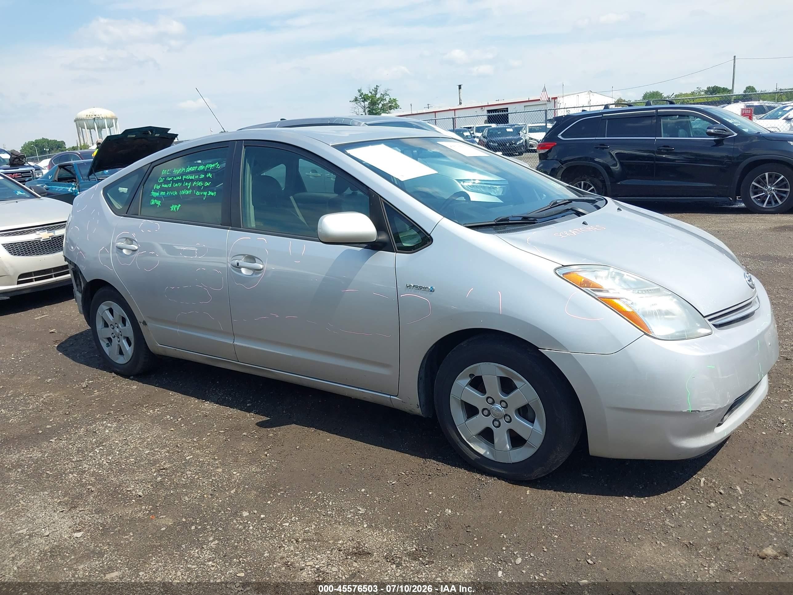 2009 Toyota Prius   Silver vin: JTDKB20U493525513