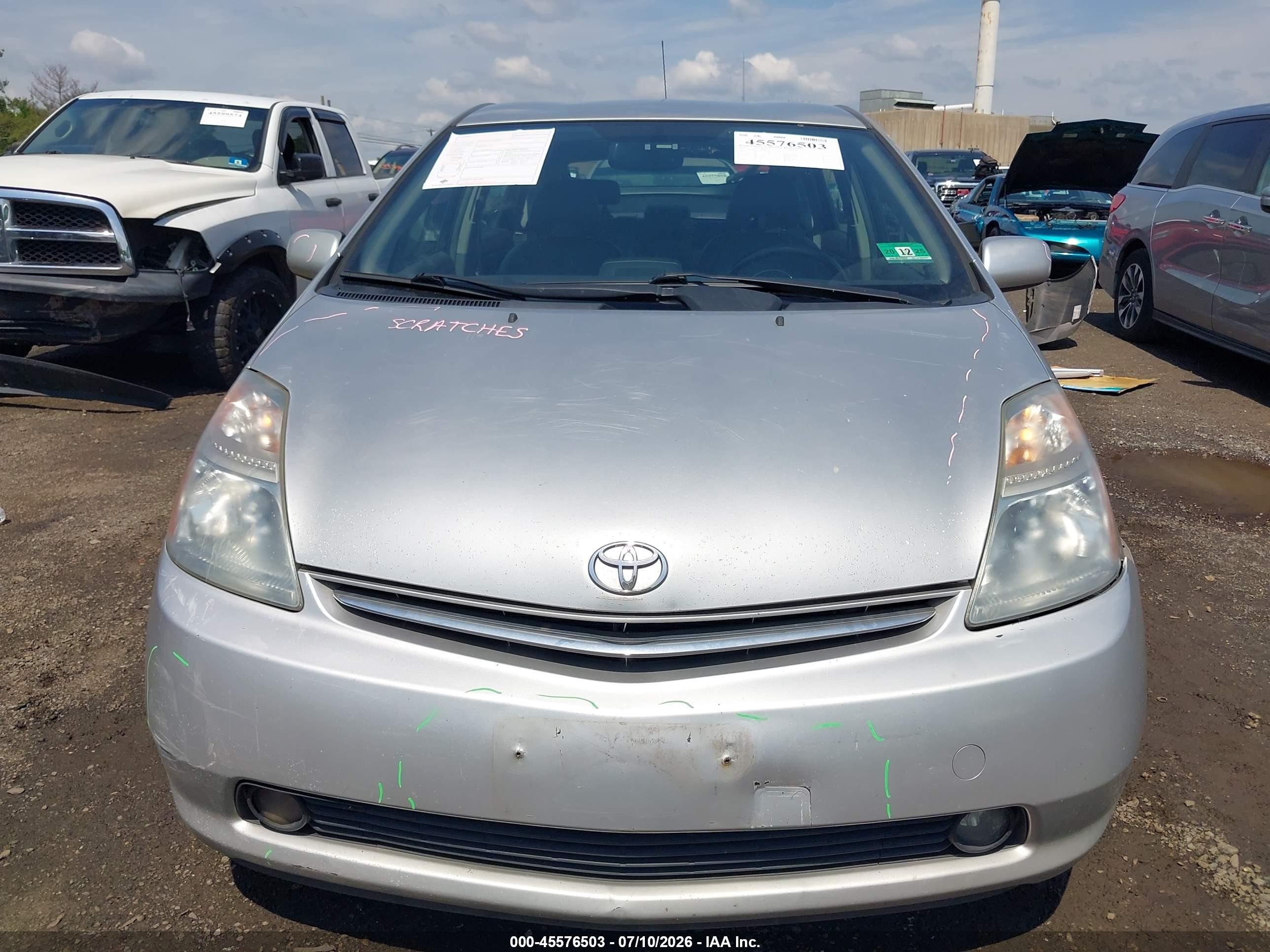2009 Toyota Prius   Silver vin: JTDKB20U493525513