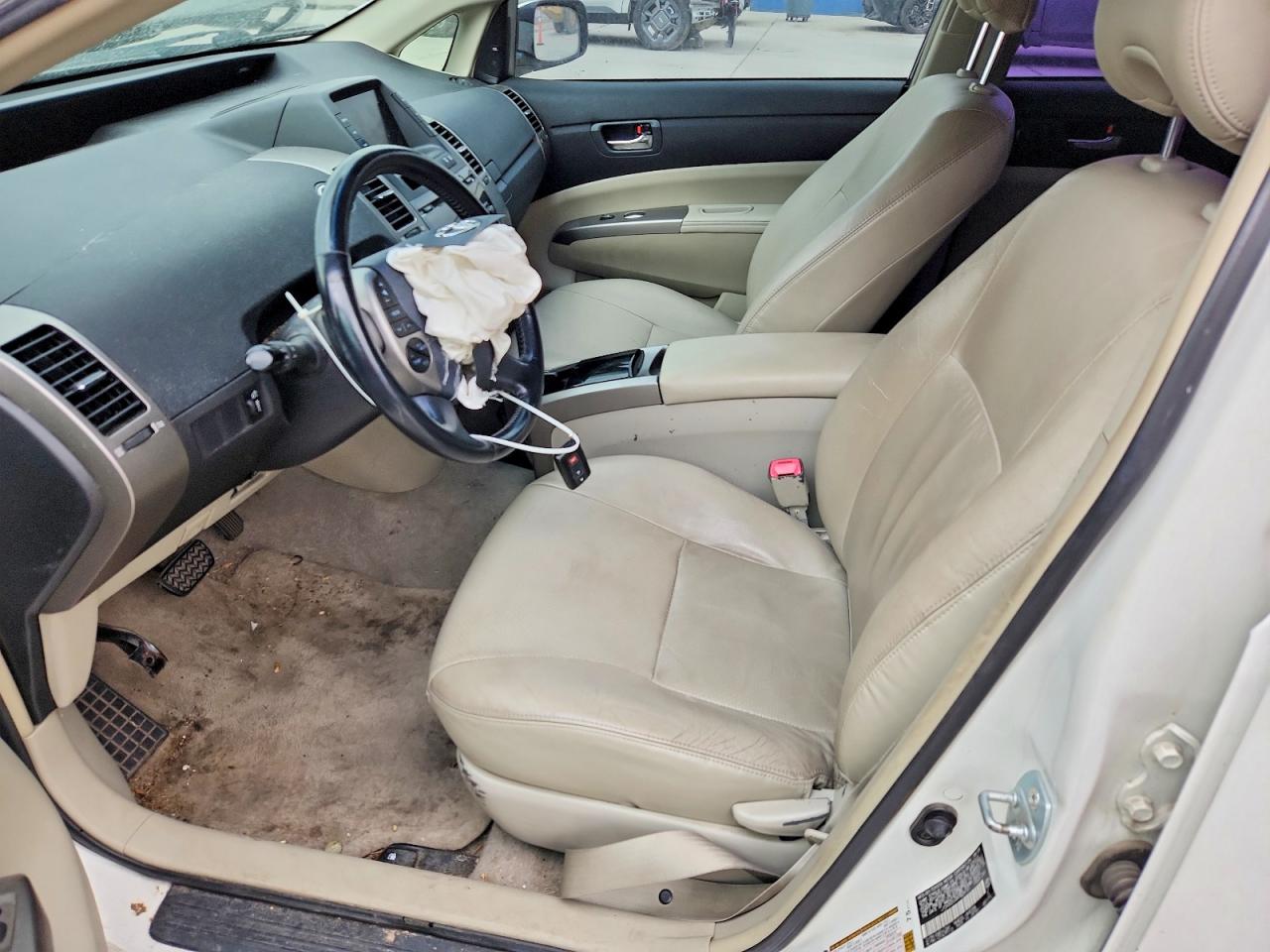 2009 Toyota Prius Base Белый vin: JTDKB20U497829191