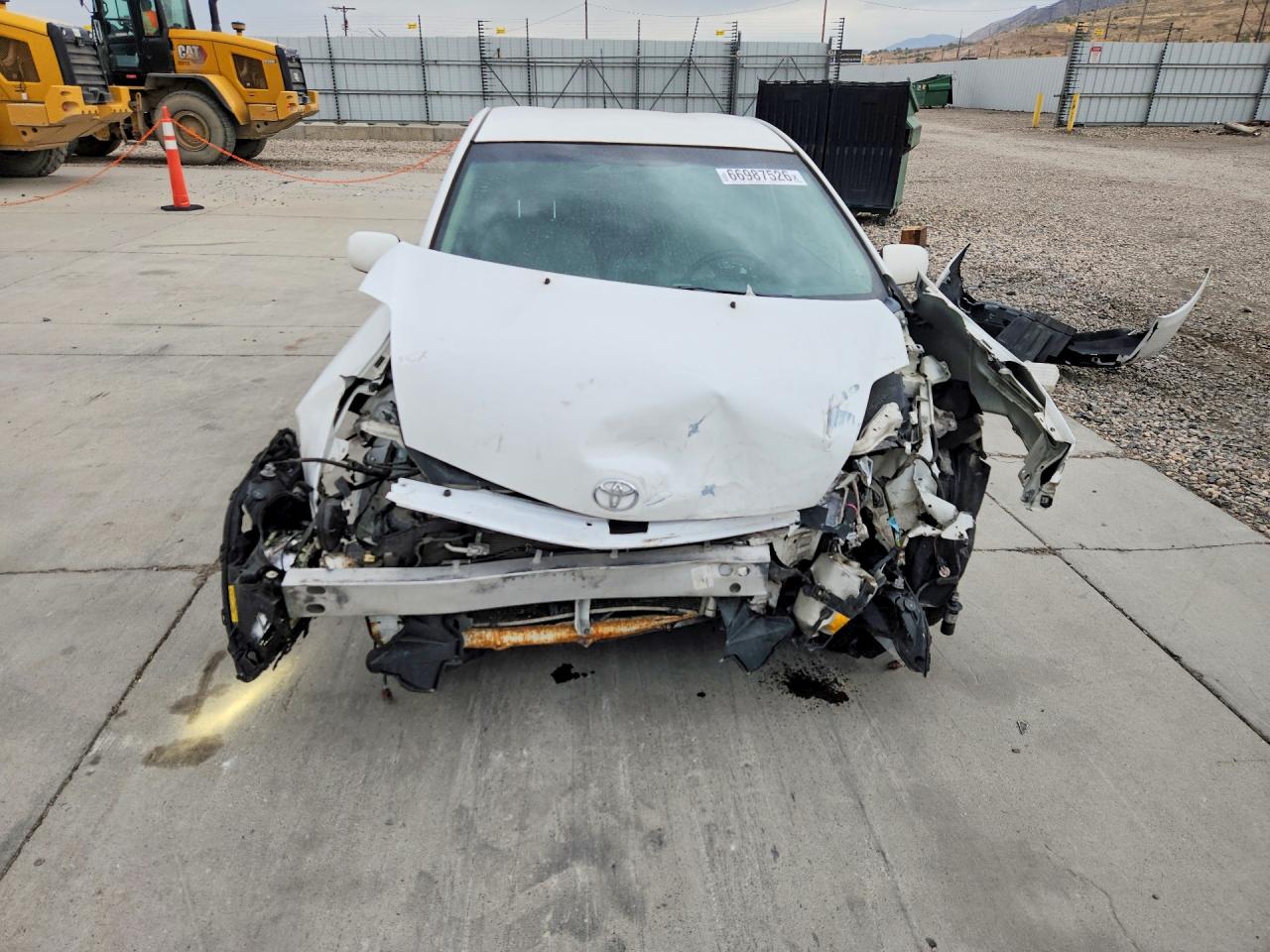 2009 Toyota Prius Base Белый vin: JTDKB20U497829191