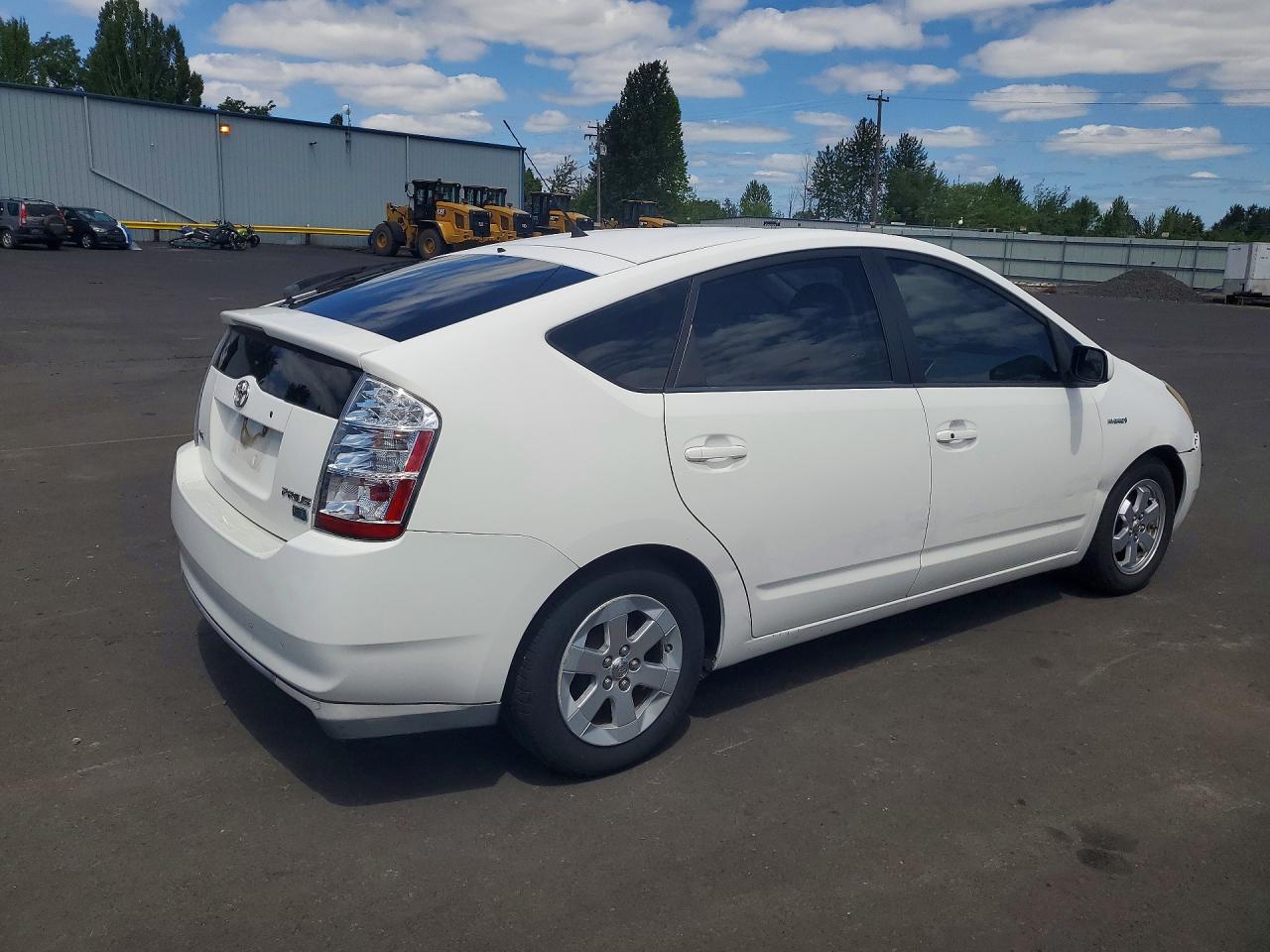2009 Toyota Prius Base White vin: JTDKB20U497837985