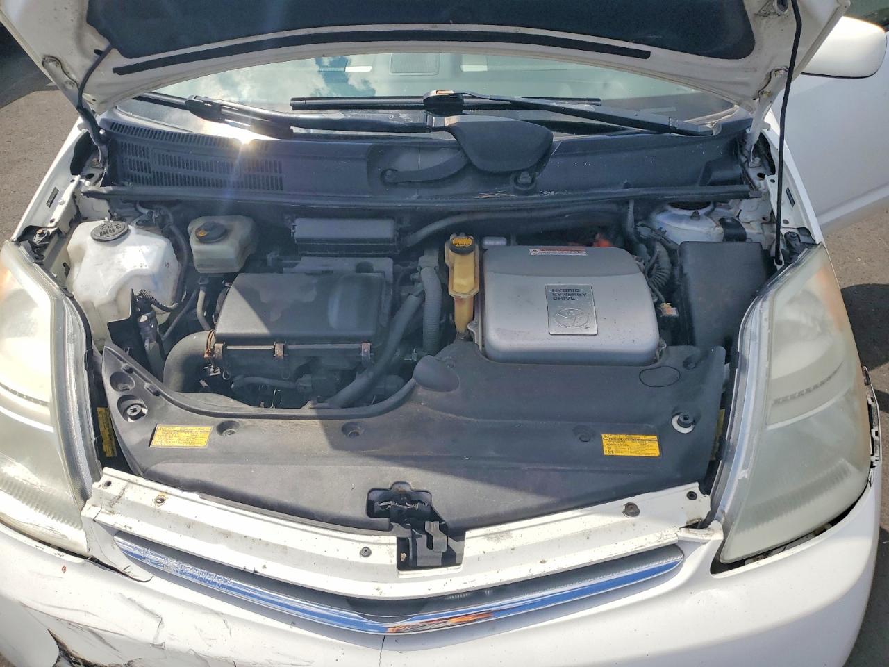 2009 Toyota Prius Base White vin: JTDKB20U497837985
