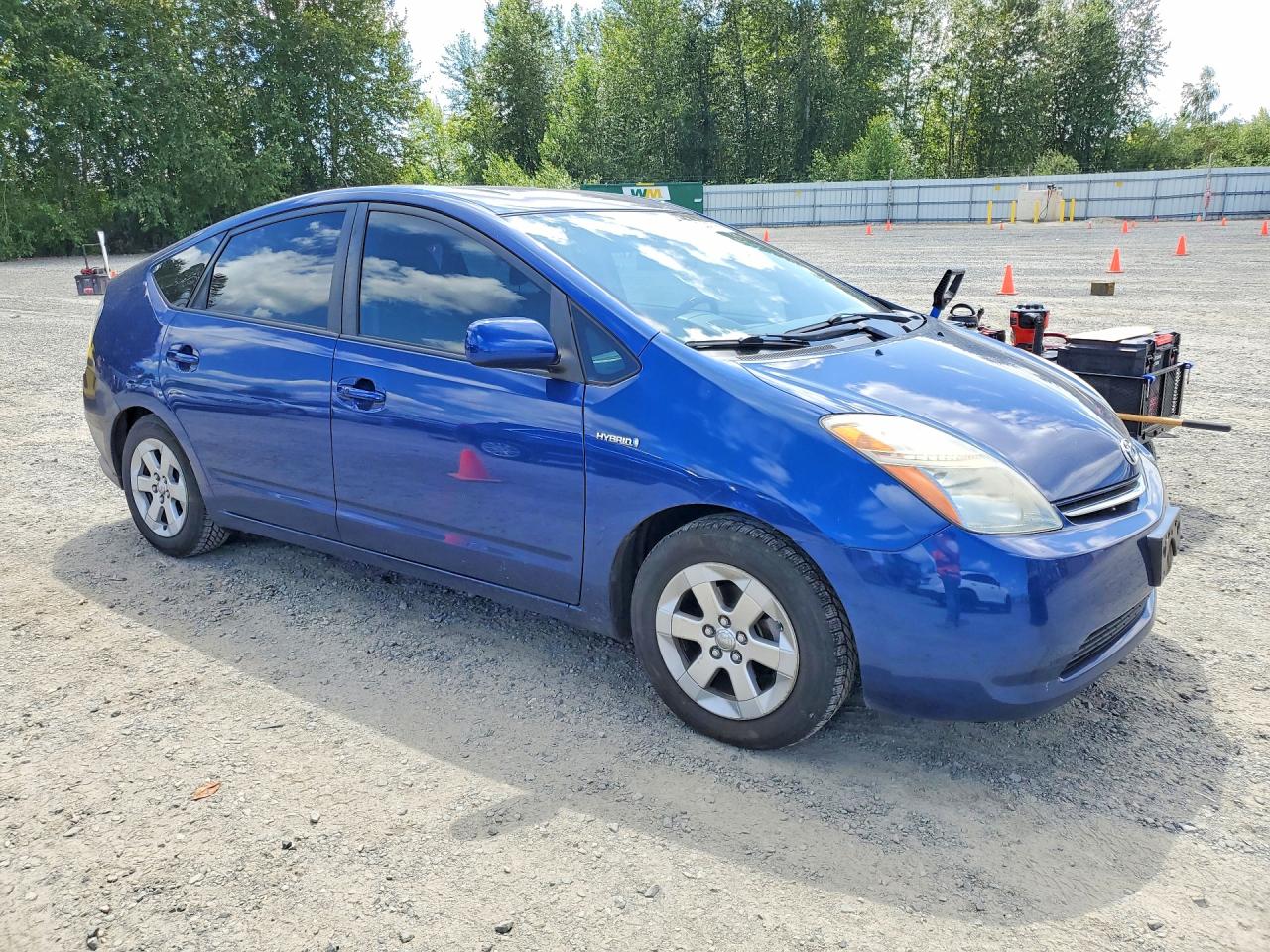 2009 Toyota Prius Base Blue vin: JTDKB20U497841003