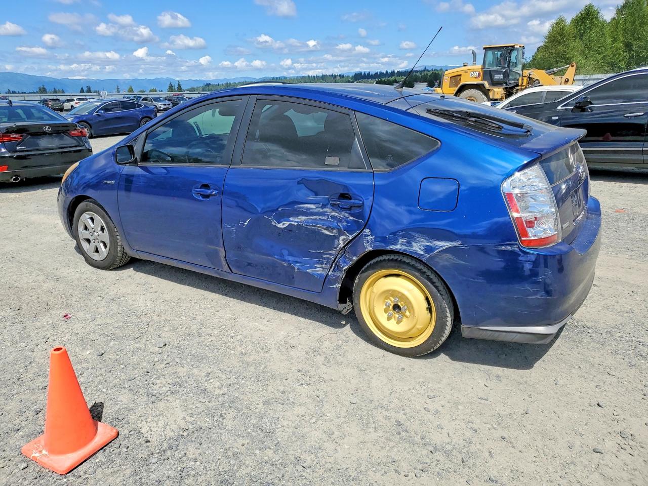 2009 Toyota Prius Base Blue vin: JTDKB20U497841003