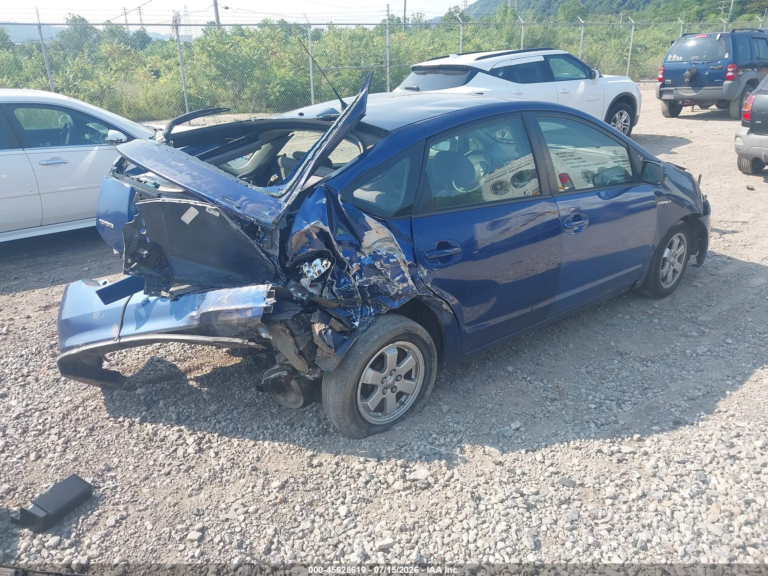 2009 Toyota Prius   Blue vin: JTDKB20U497854043