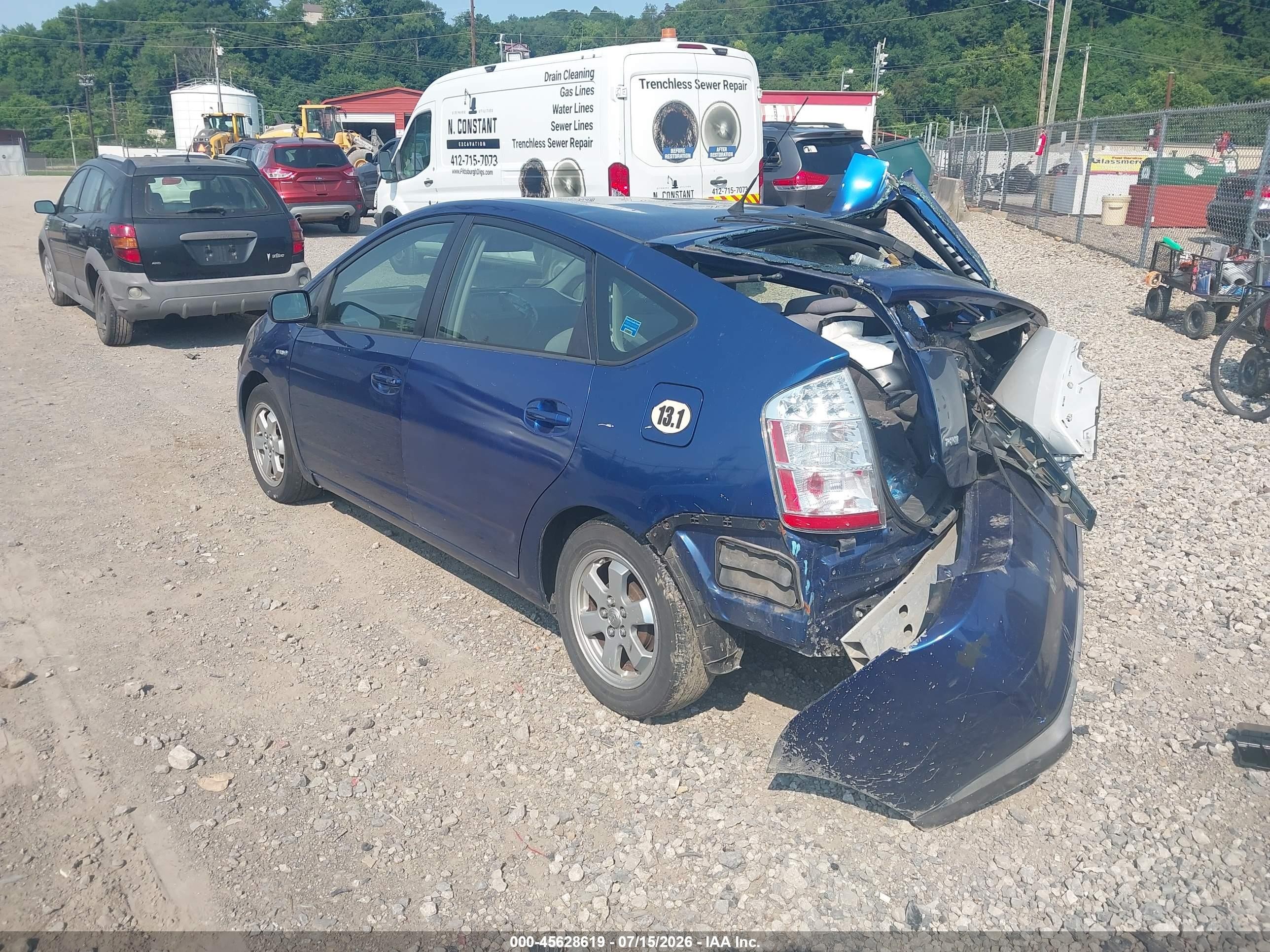 2009 Toyota Prius   Blue vin: JTDKB20U497854043