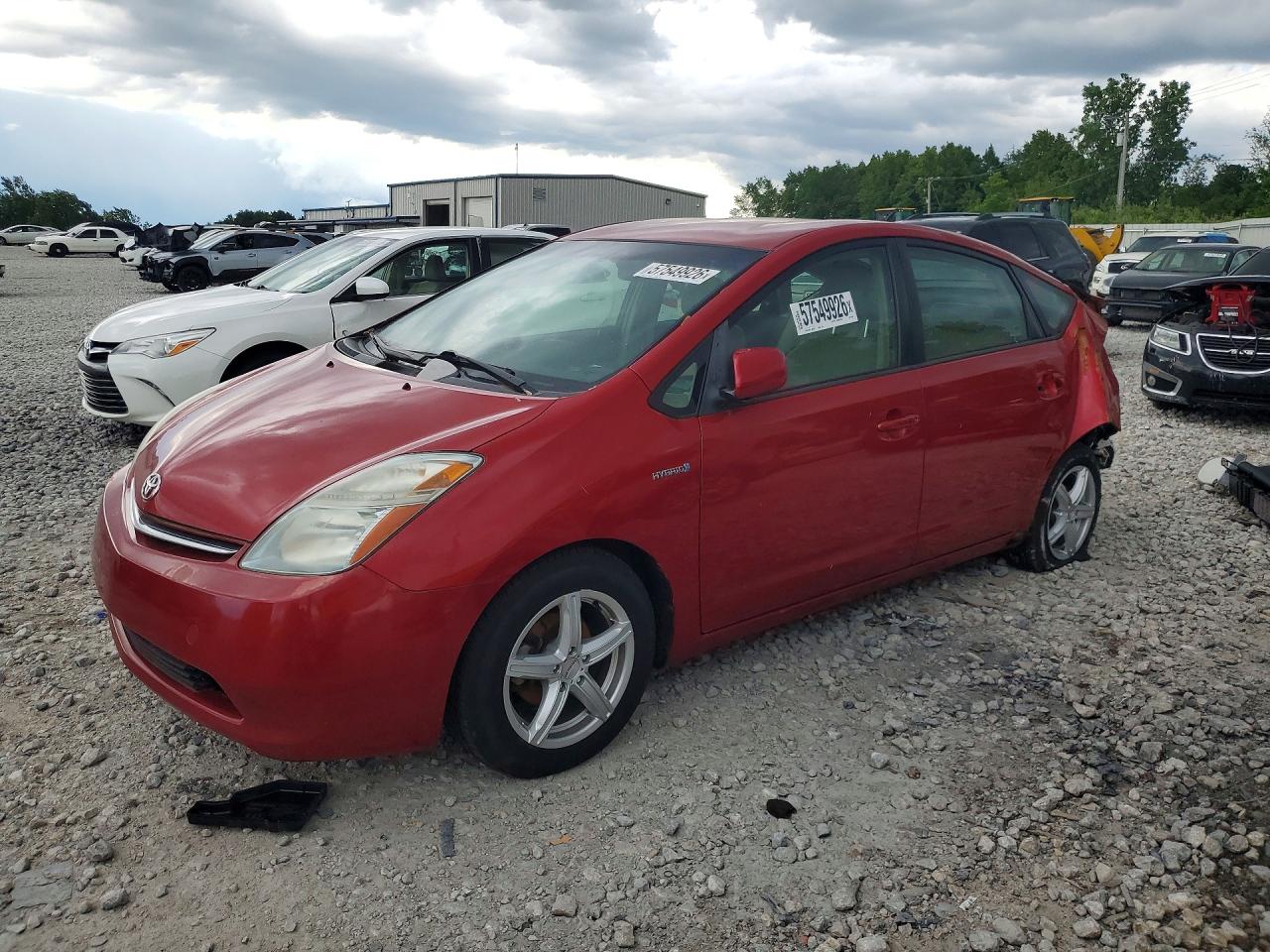 2009 Toyota Prius Base Red vin: JTDKB20U497854835