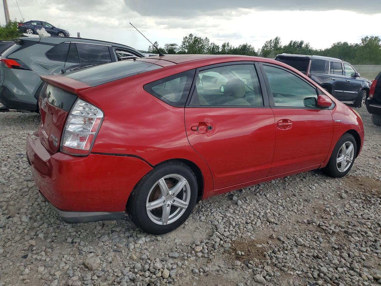 2009 Toyota Prius Base Red vin: JTDKB20U497854835