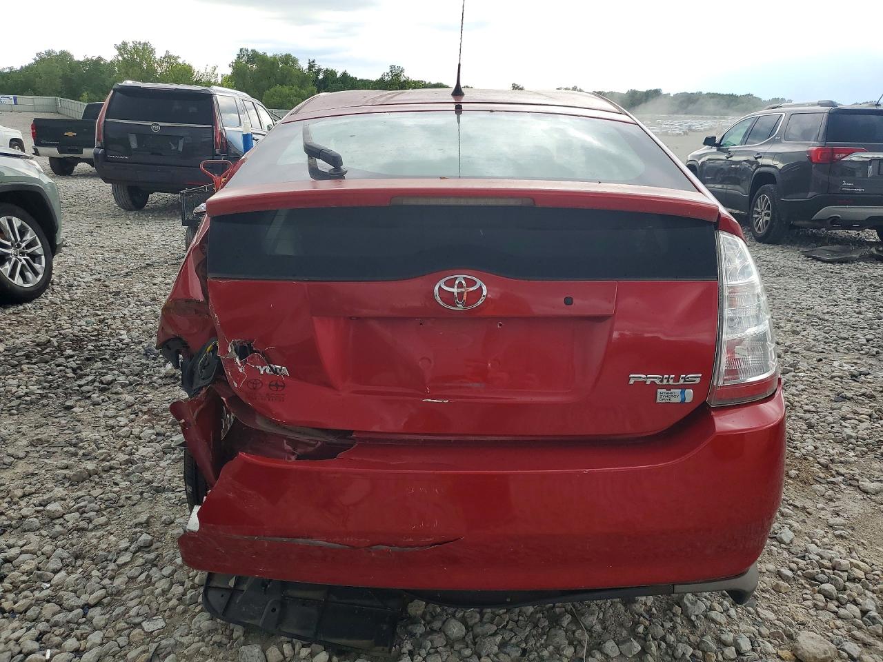 2009 Toyota Prius Base Red vin: JTDKB20U497854835