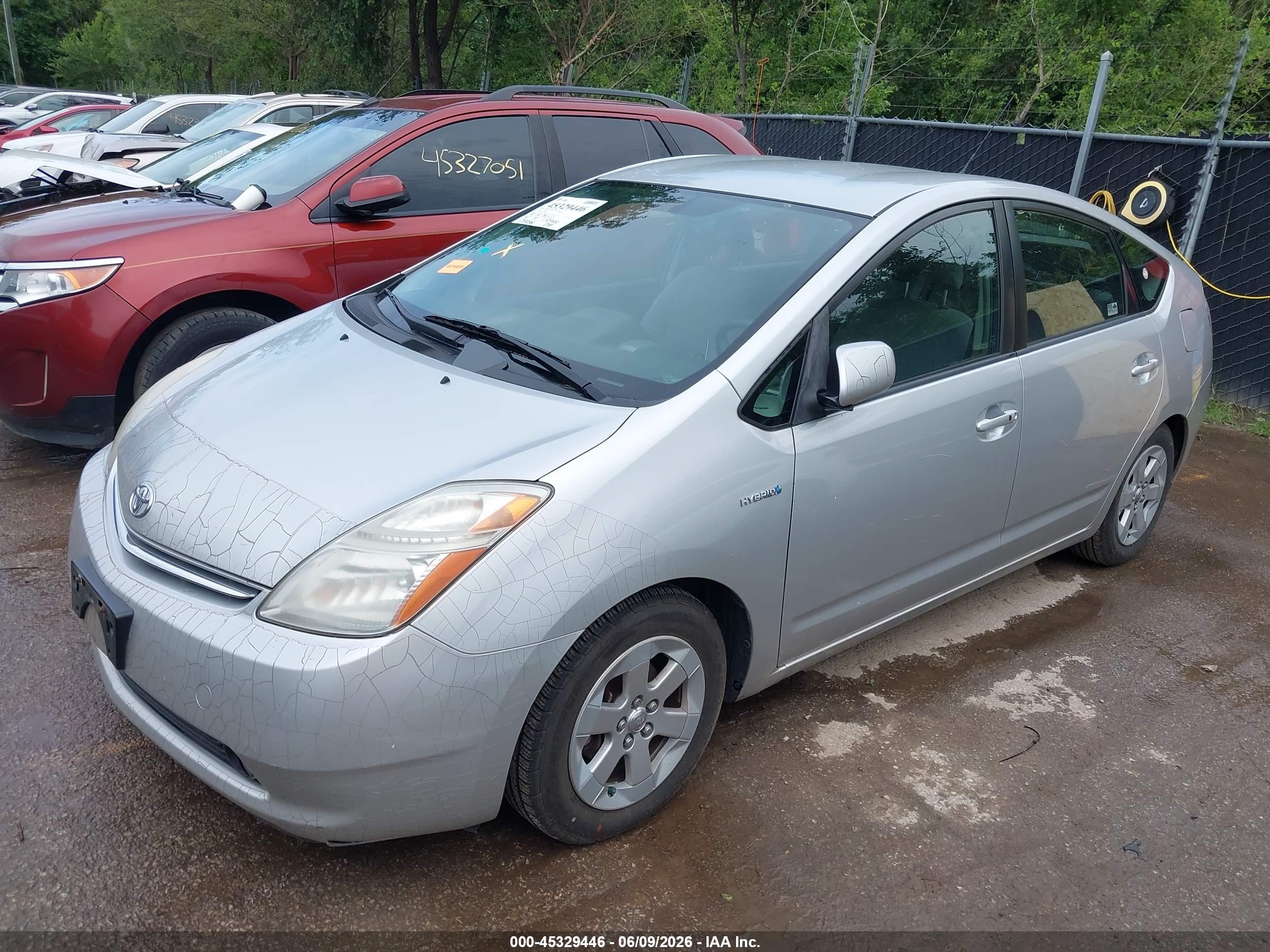 2009 Toyota Prius Silver vin: JTDKB20U497857847