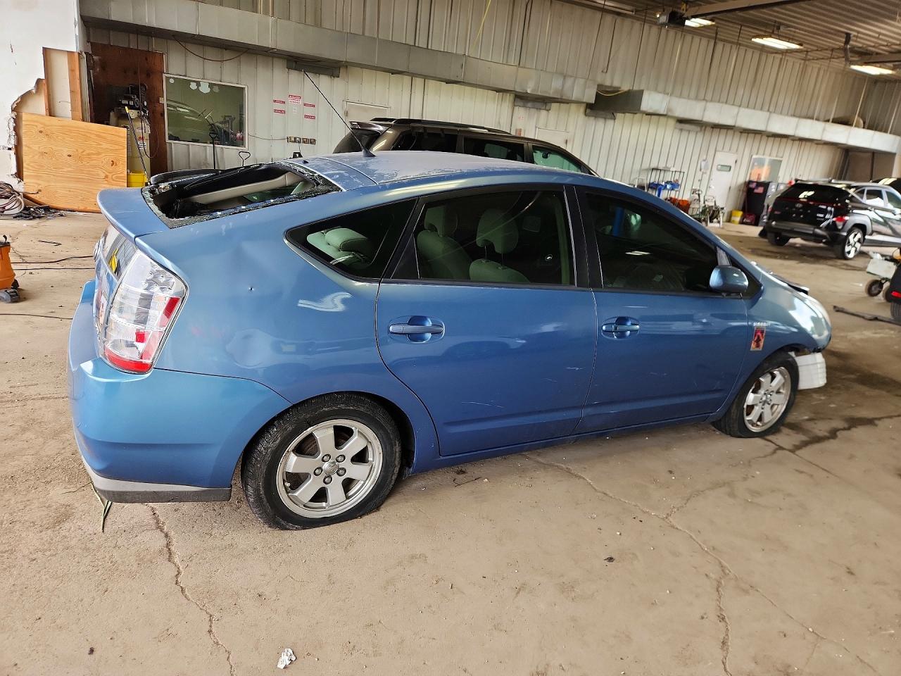 2009 Toyota Prius Base Blue vin: JTDKB20U497868945