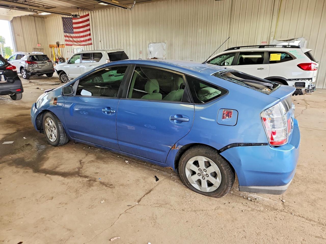 2009 Toyota Prius Base Blue vin: JTDKB20U497868945