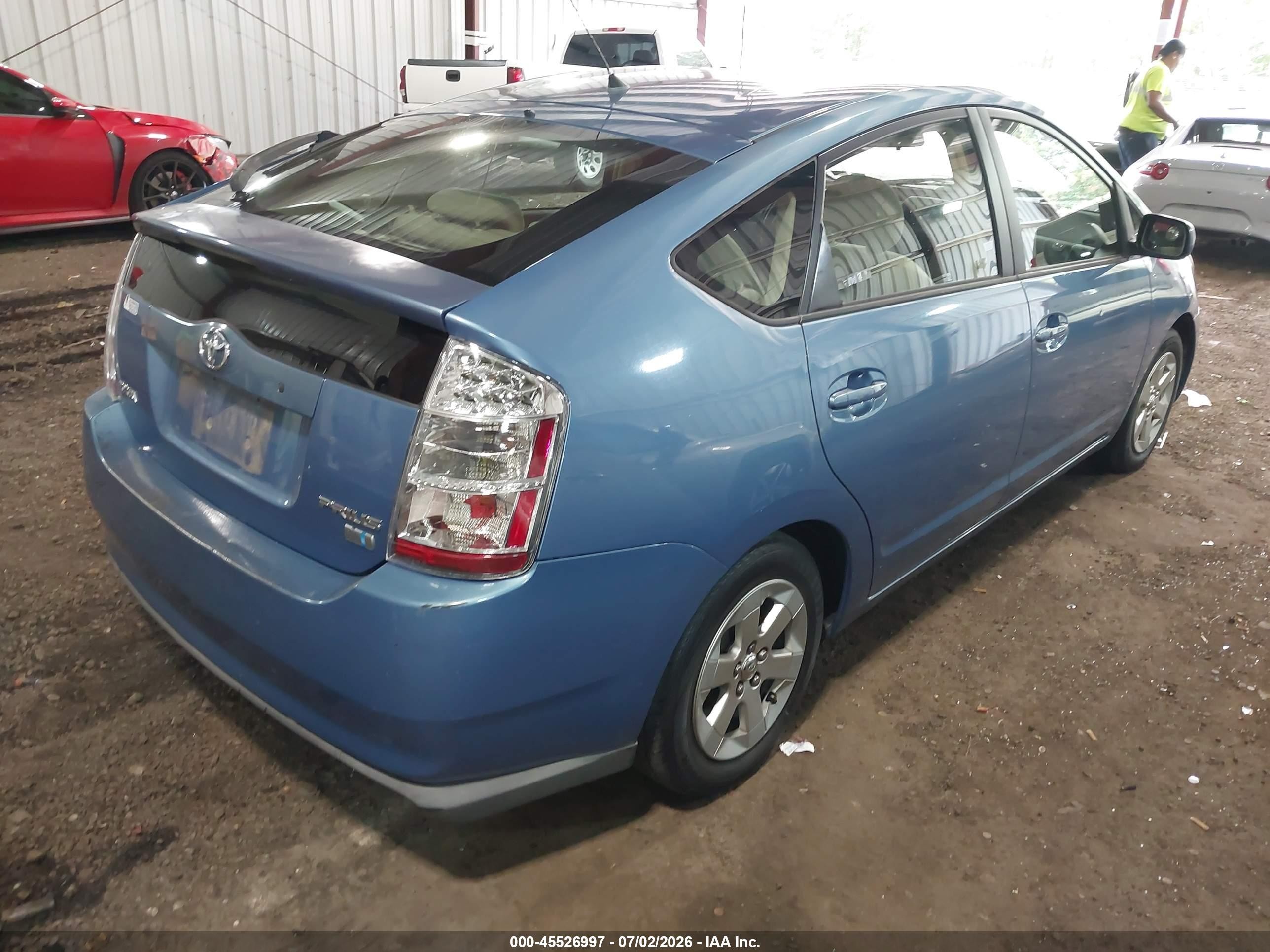 2005 Toyota Prius   Light Blue vin: JTDKB20U553033387