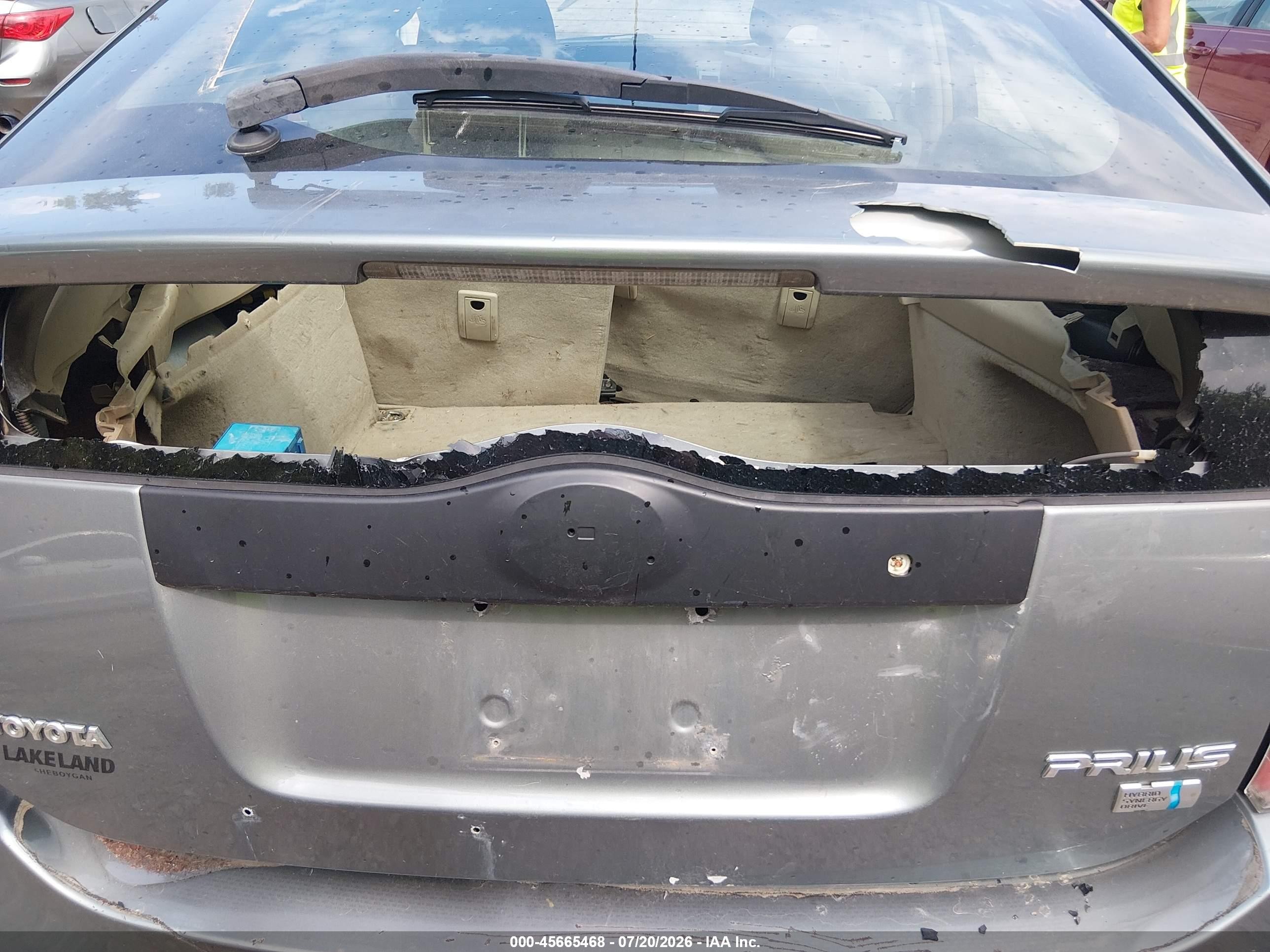 2005 Toyota Prius   Gray vin: JTDKB20U553043370