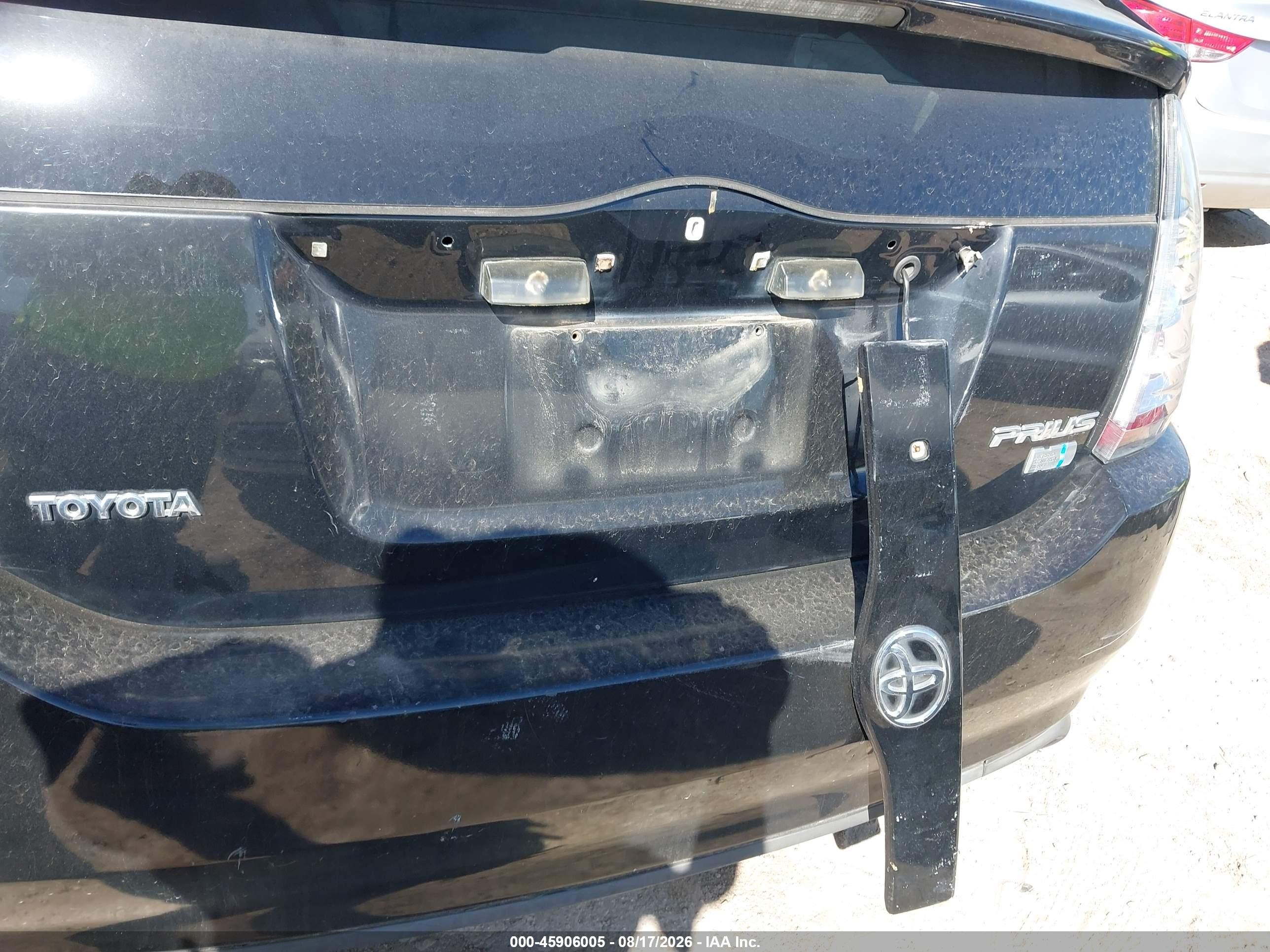 2005 Toyota Prius   Черный vin: JTDKB20U553049198