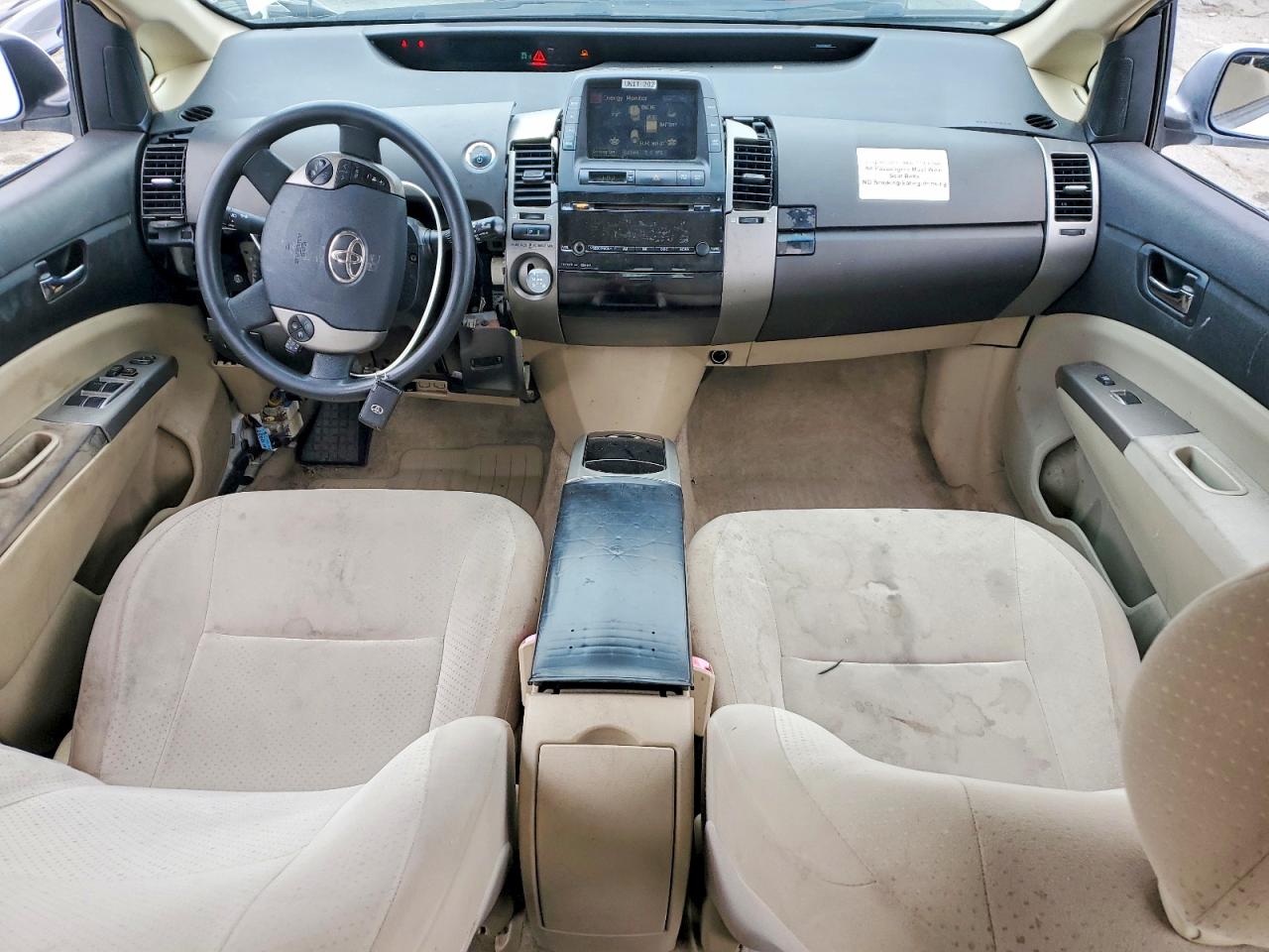 2005 Toyota Prius White vin: JTDKB20U553080404