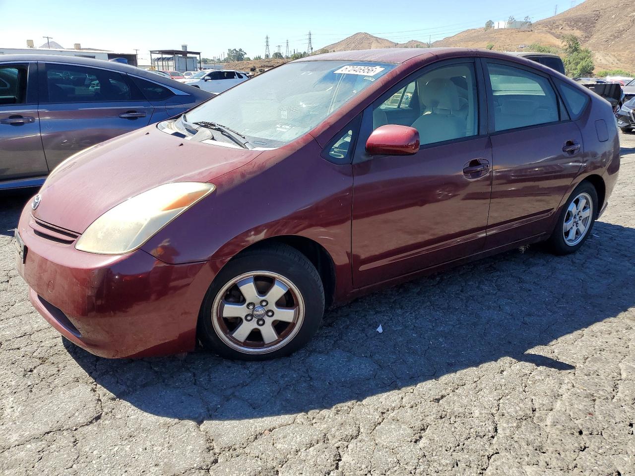 2005 Toyota Prius Base Бордовый vin: JTDKB20U557031860