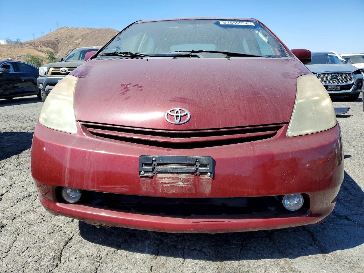 2005 Toyota Prius Base Бордовый vin: JTDKB20U557031860