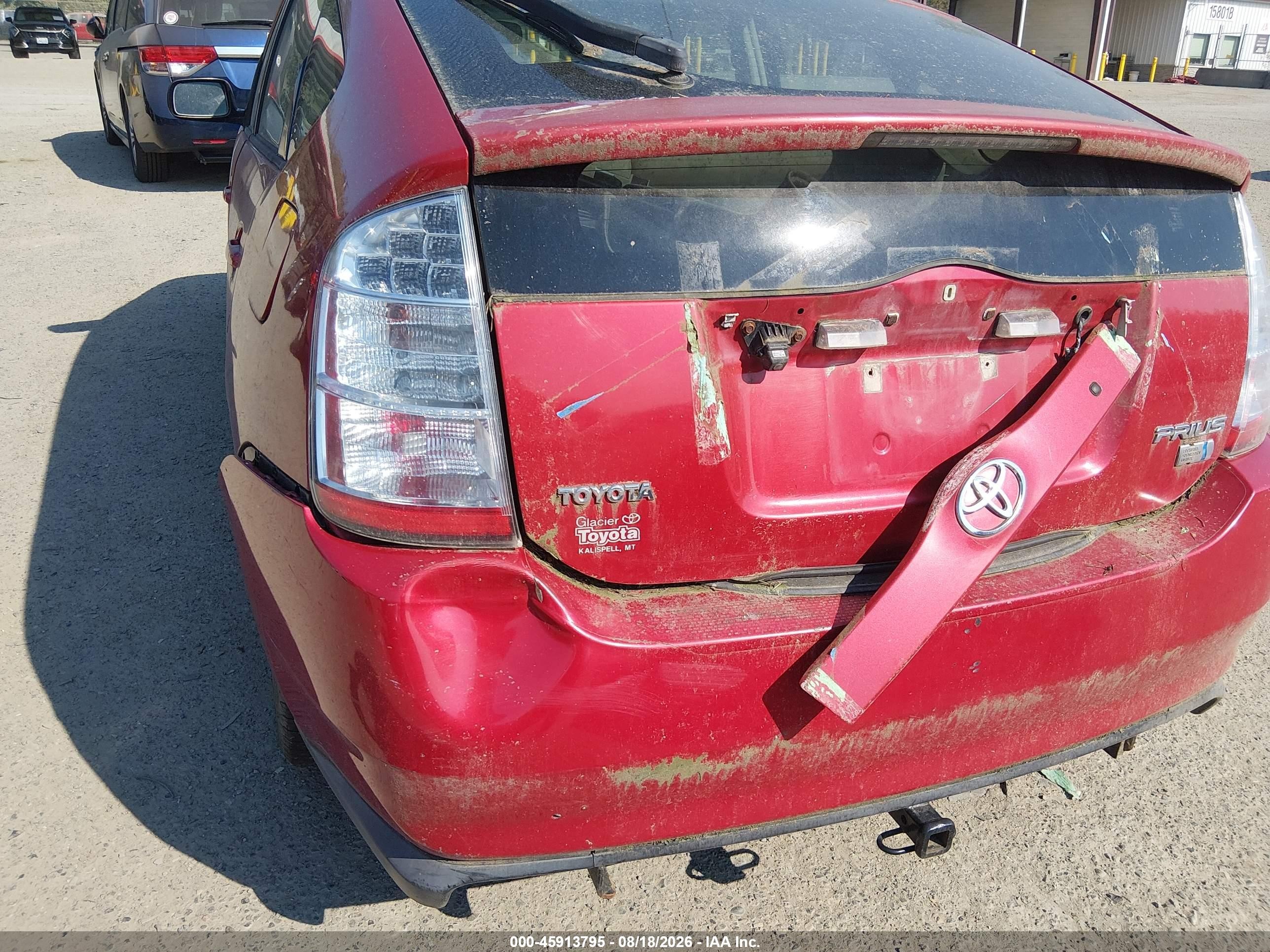 2006 Toyota Prius   Red vin: JTDKB20U563198440