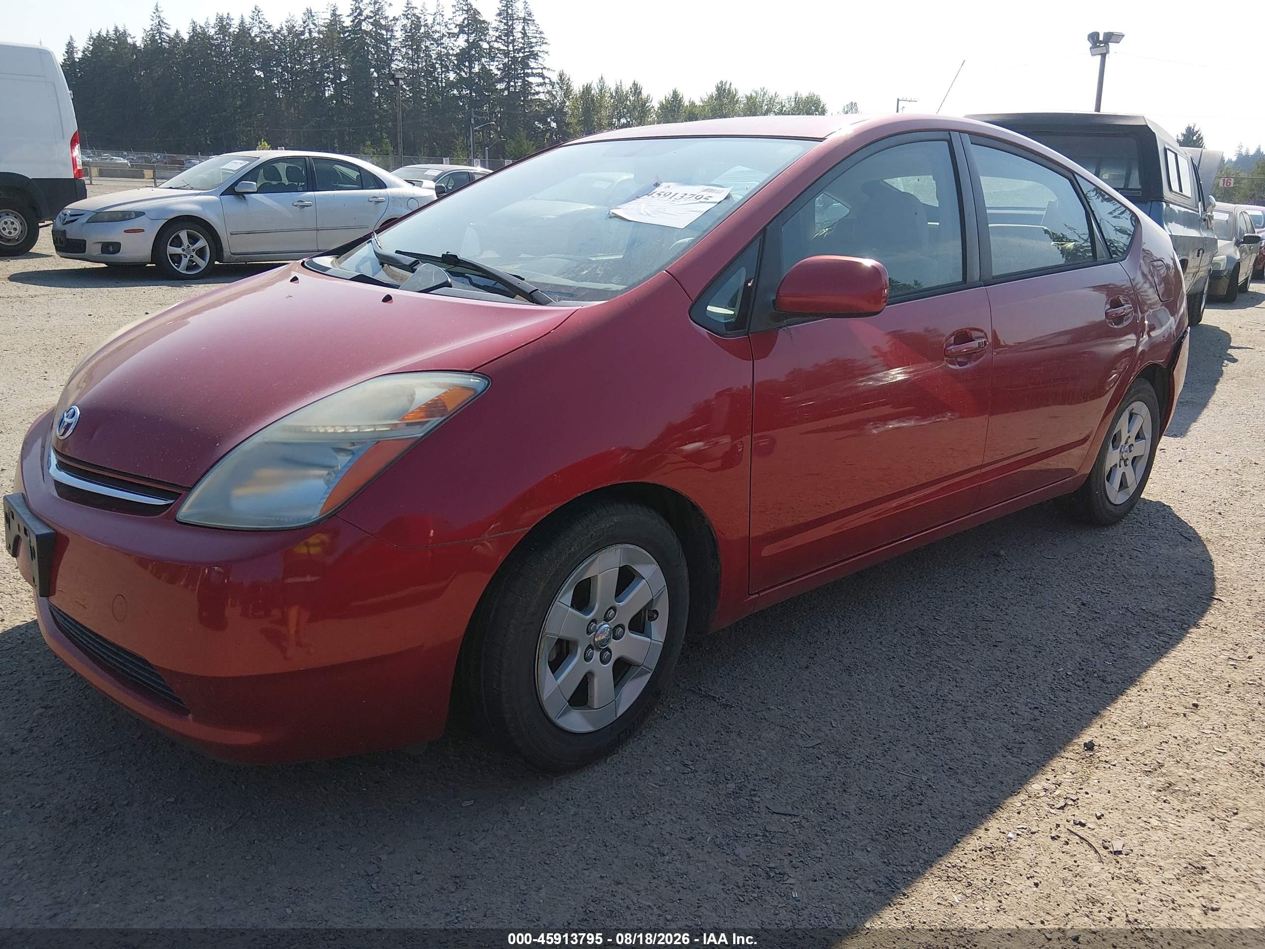 2006 Toyota Prius   Red vin: JTDKB20U563198440