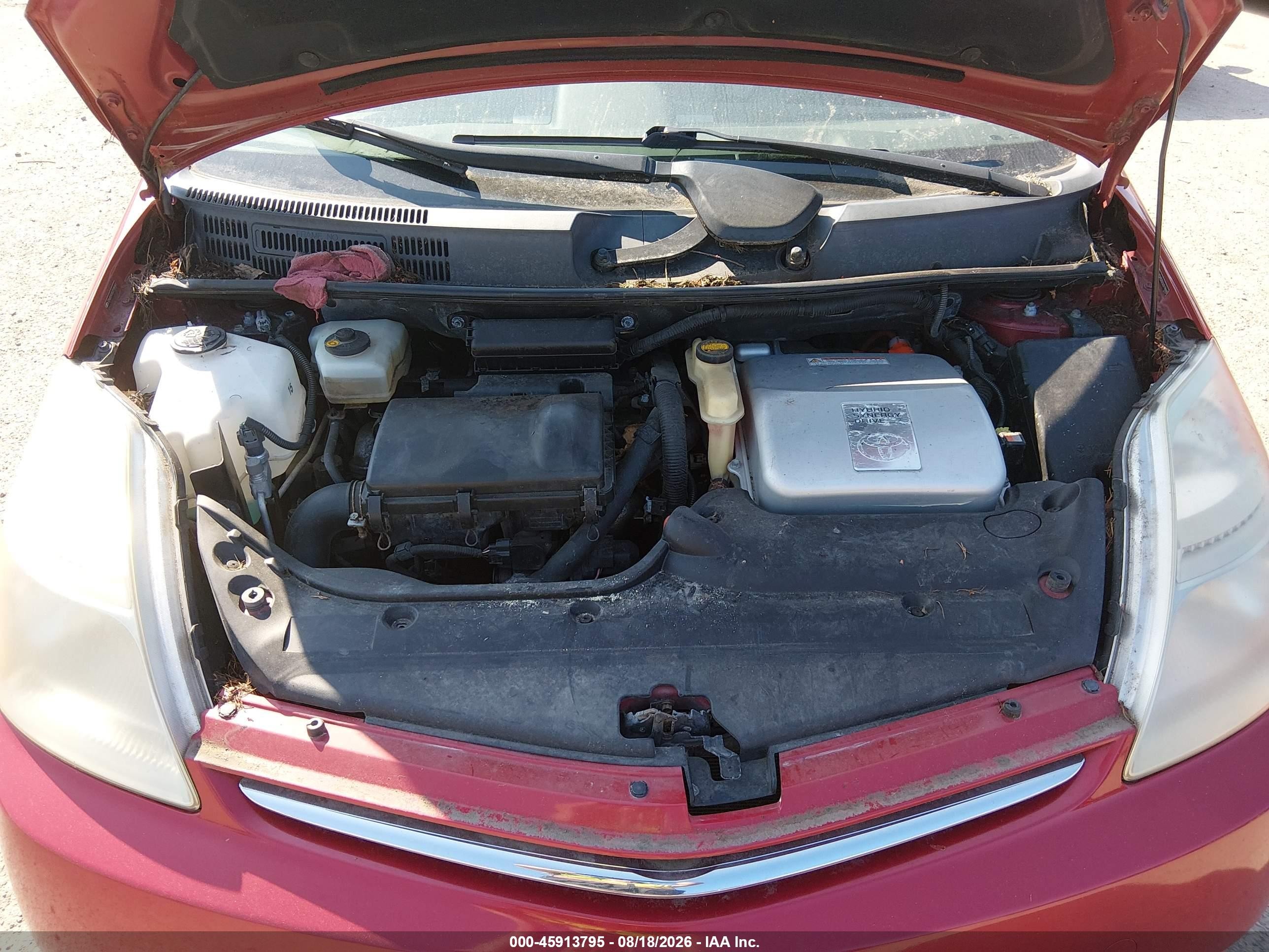 2006 Toyota Prius   Red vin: JTDKB20U563198440