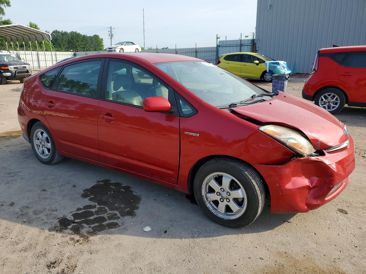 2006 Toyota Prius Base Burgundy vin: JTDKB20U567522205