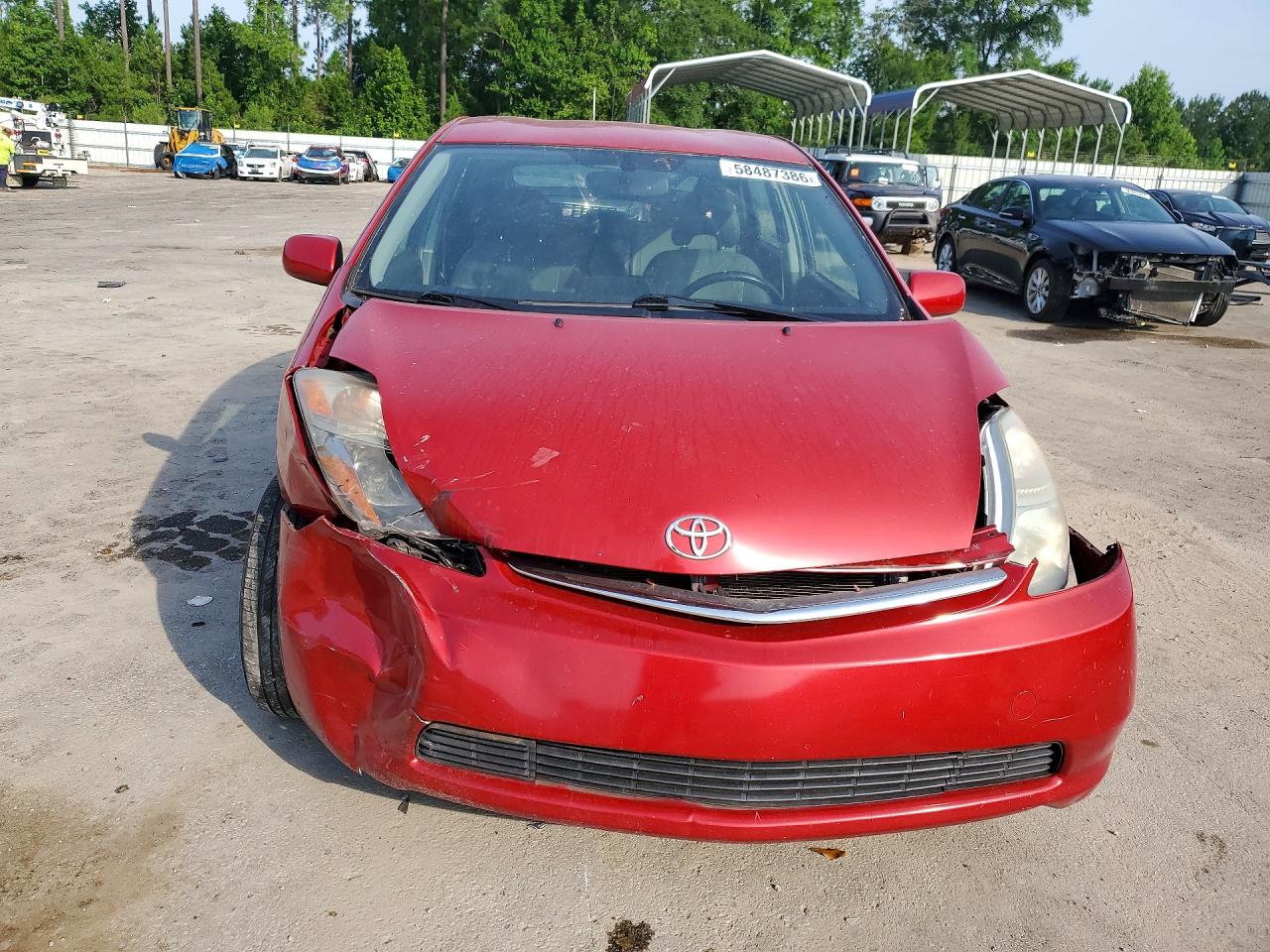 2006 Toyota Prius Base Burgundy vin: JTDKB20U567522205