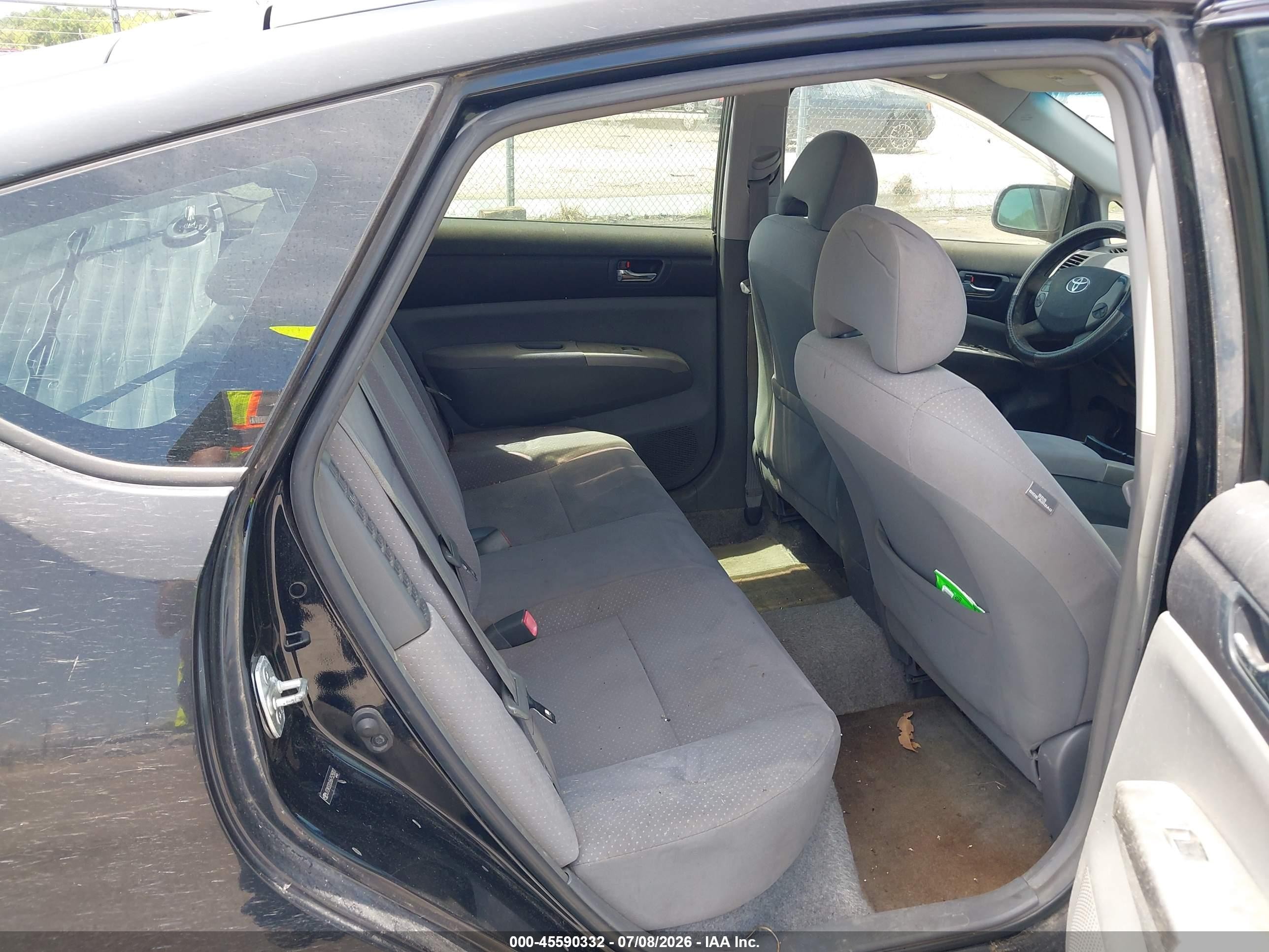 2006 Toyota Prius   Black vin: JTDKB20U567525007