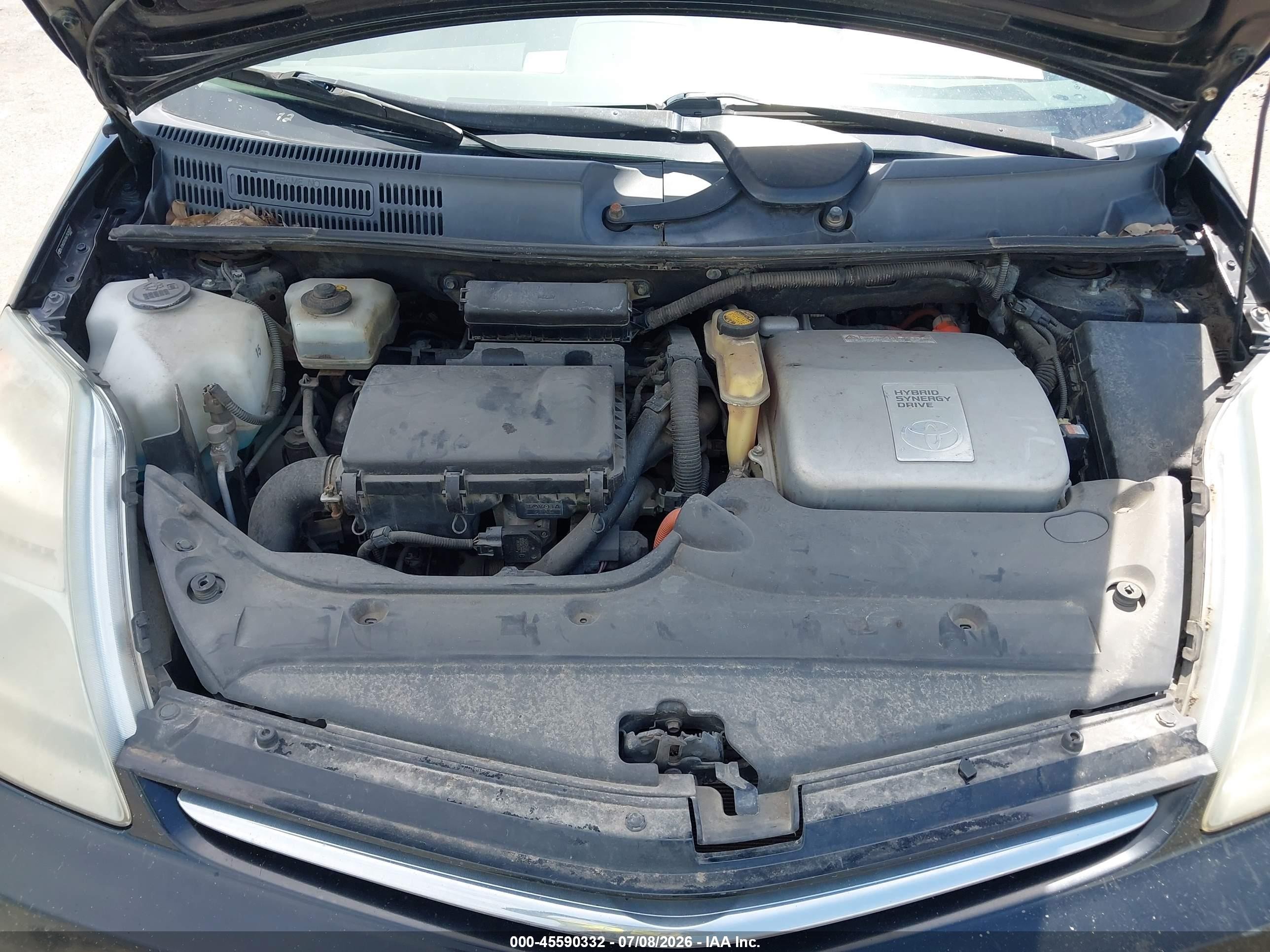 2006 Toyota Prius   Black vin: JTDKB20U567525007