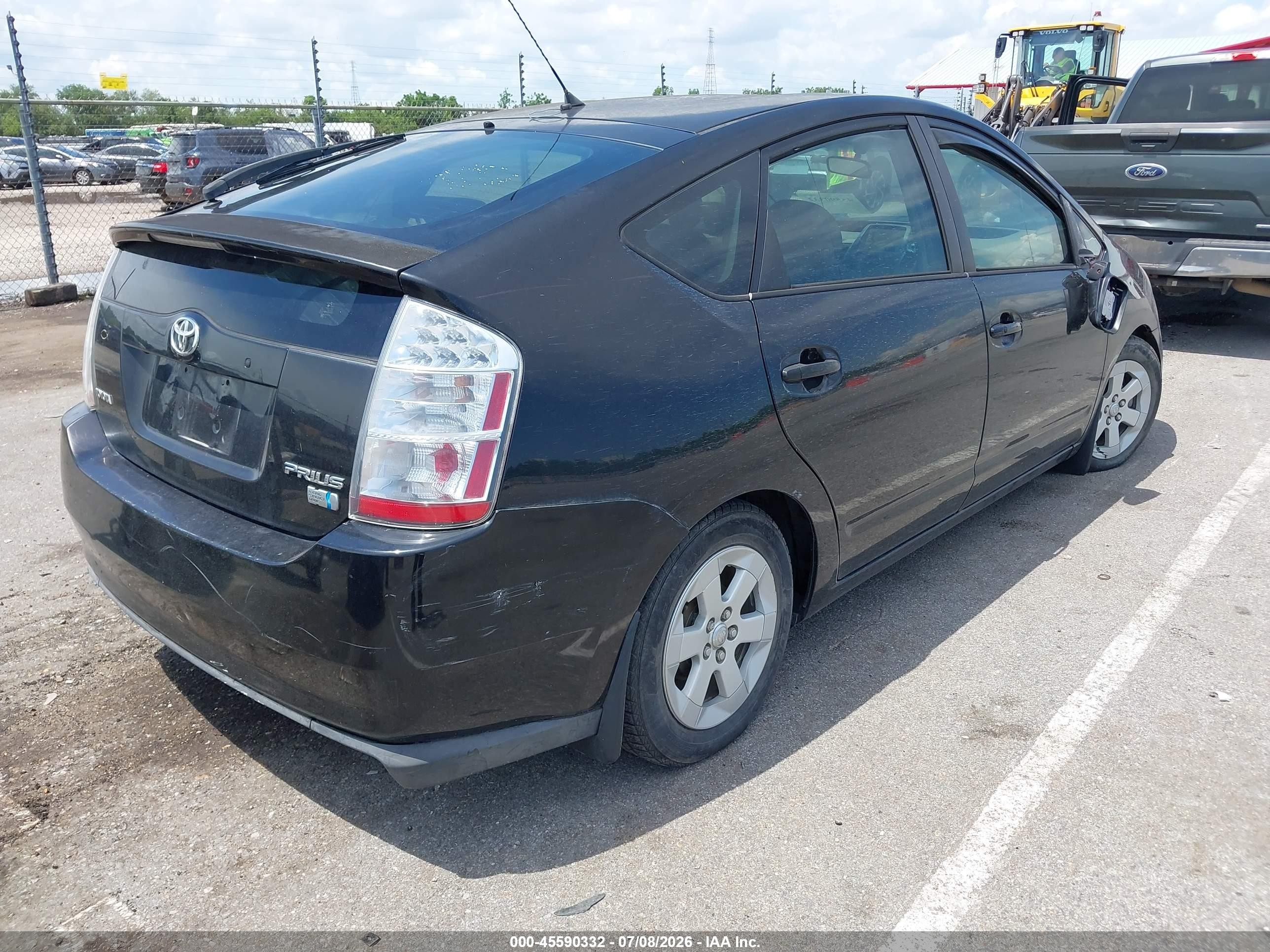 2006 Toyota Prius   Black vin: JTDKB20U567525007