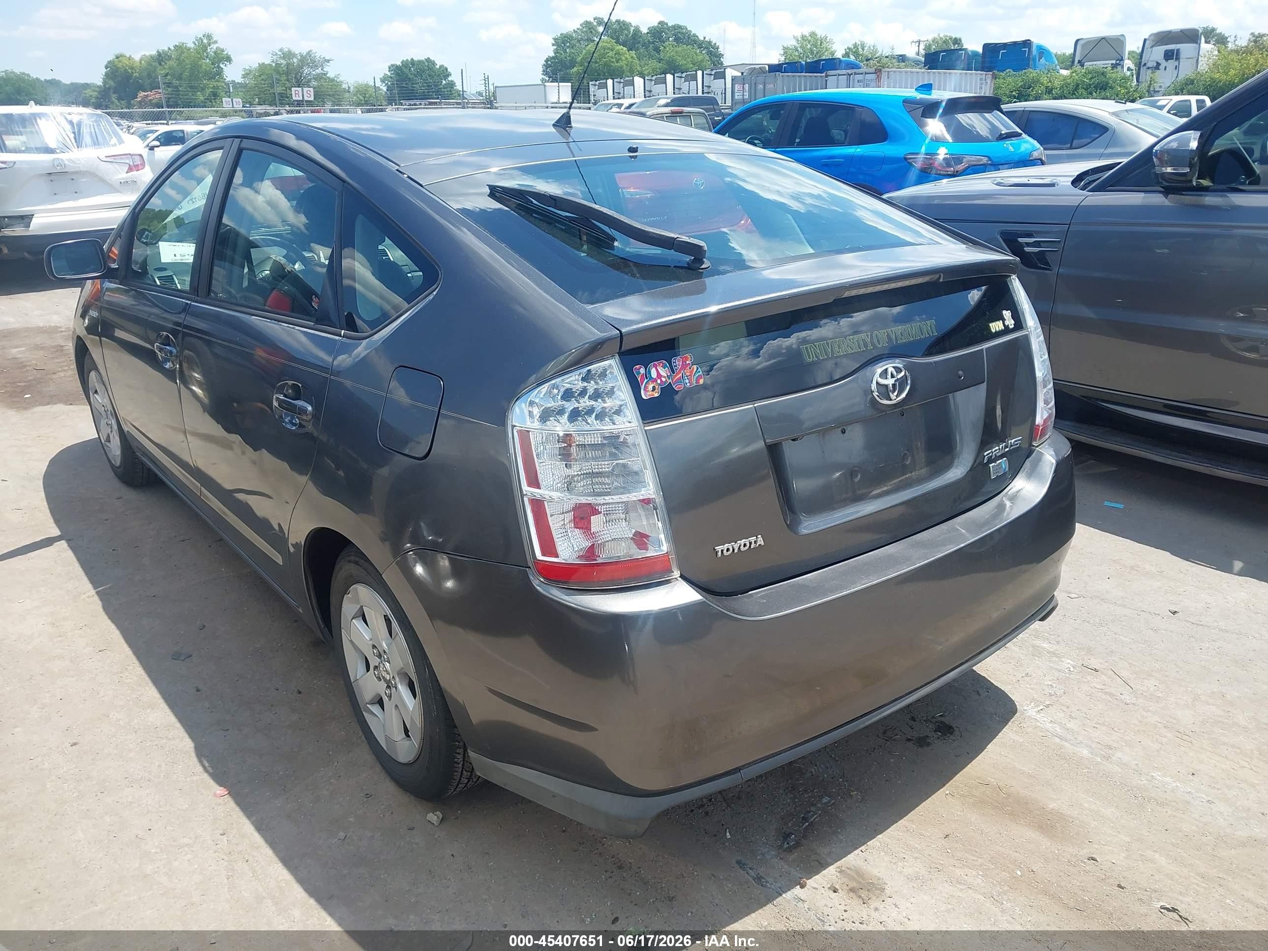2007 Toyota Prius   Gray vin: JTDKB20U573205520