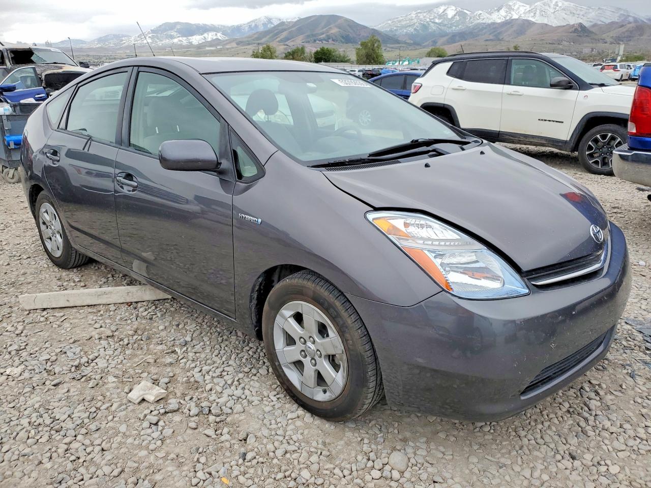 2007 Toyota Prius Base Gray vin: JTDKB20U573232958