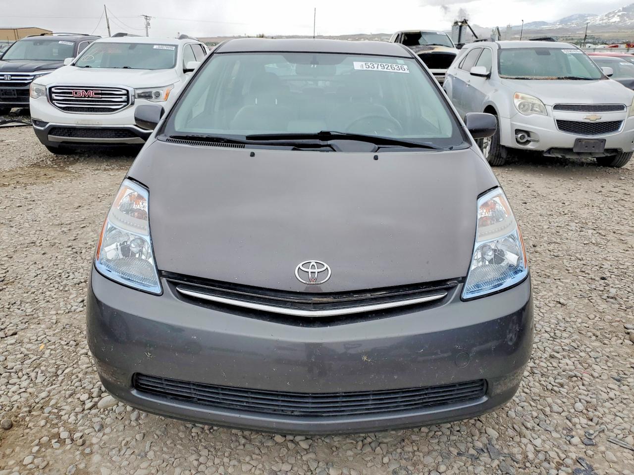2007 Toyota Prius Base Gray vin: JTDKB20U573232958