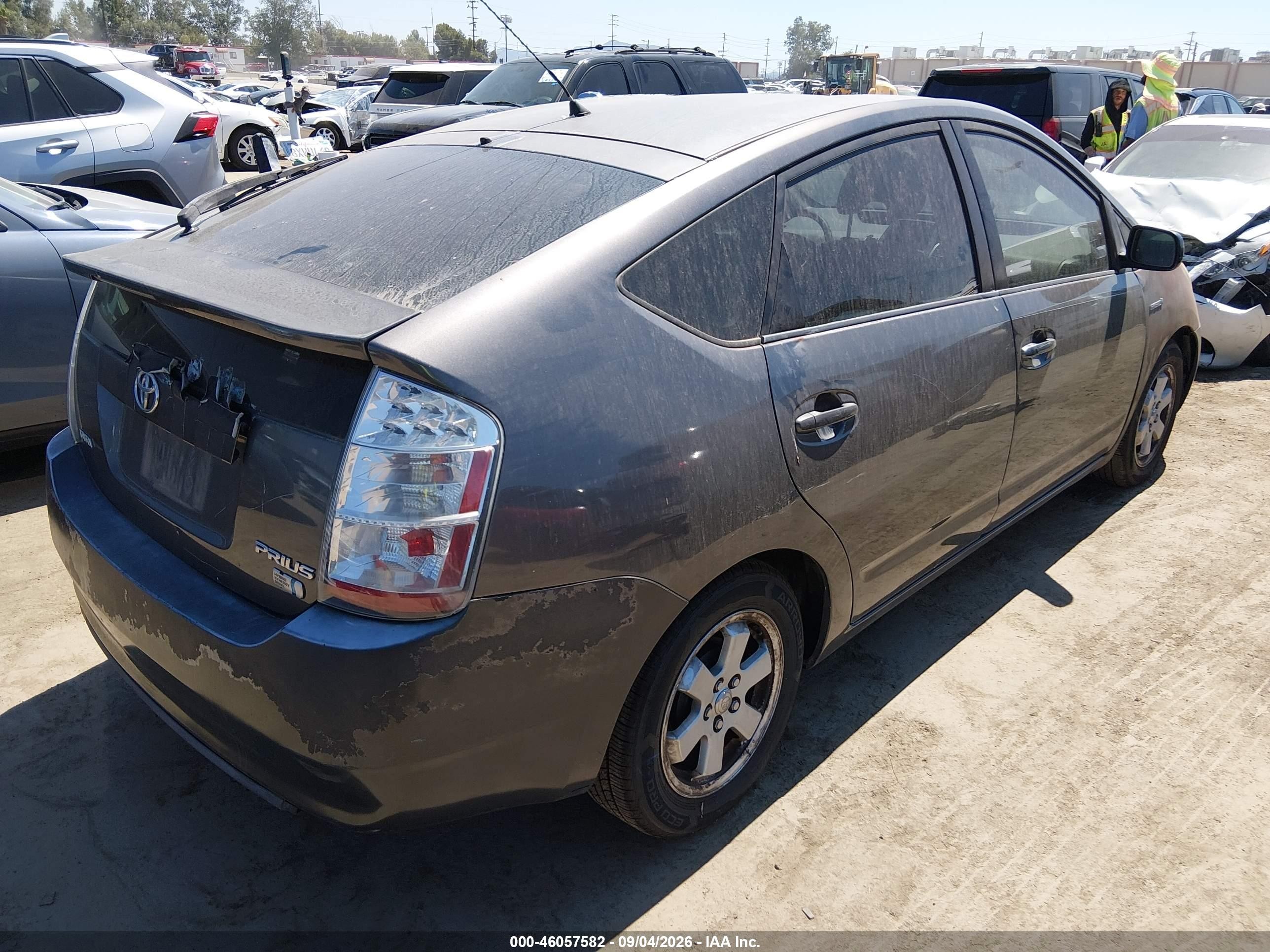 2007 Toyota Prius Touring Серый vin: JTDKB20U573248075